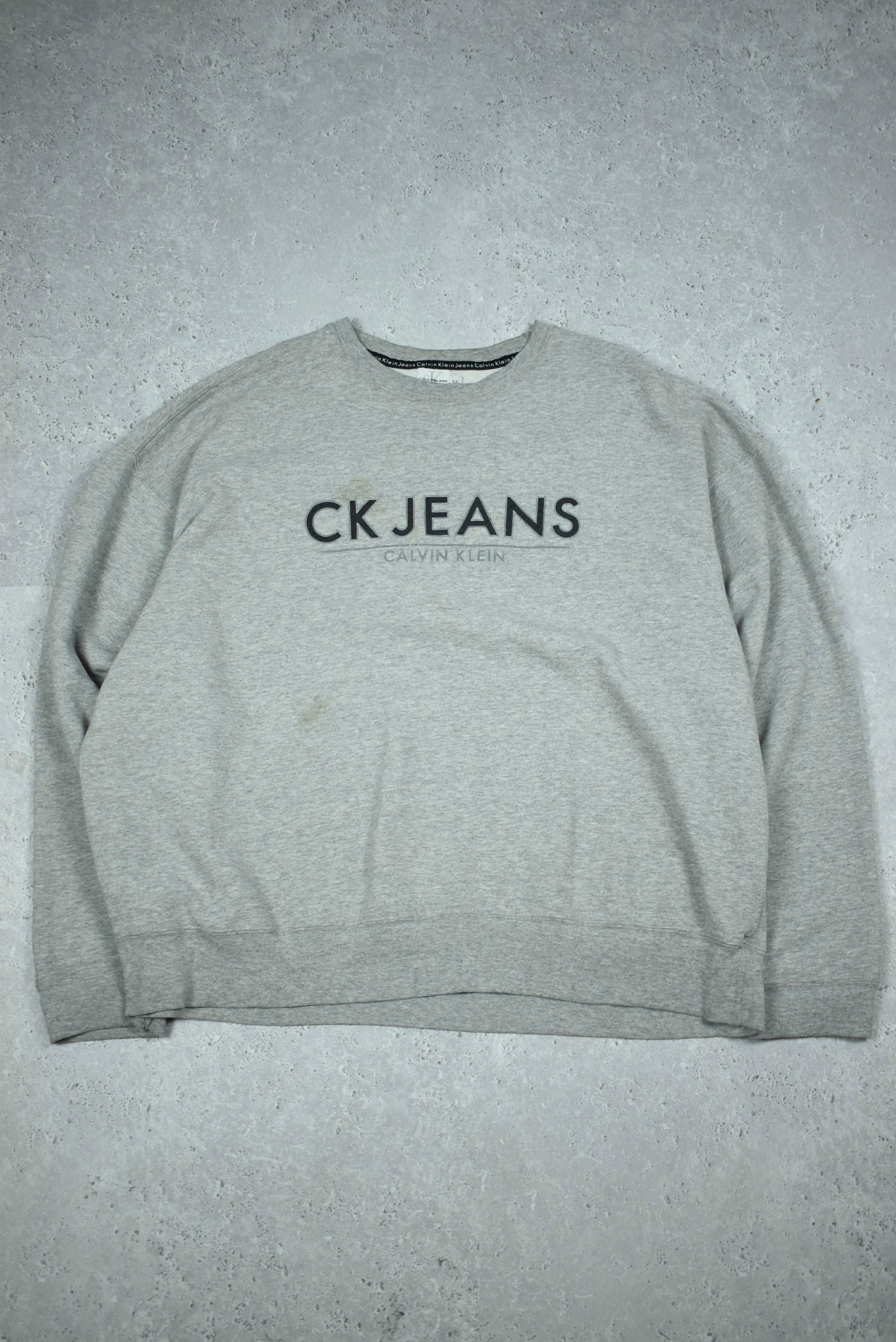 Vintage Calvin Klein Puff Print Sweatshirt XXL