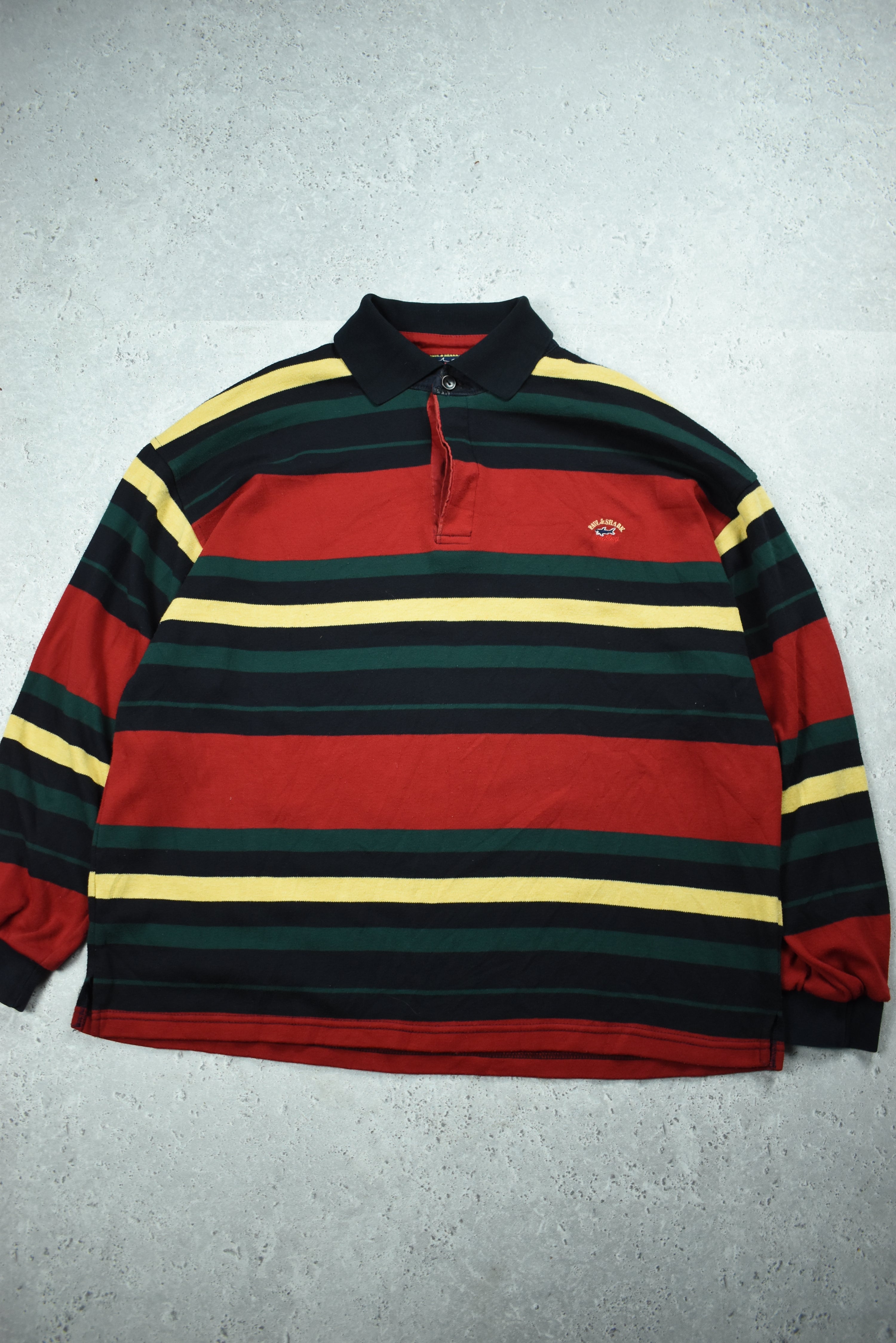 Vintage Paul and Shark Embroidery Rugby Polo Xlarge