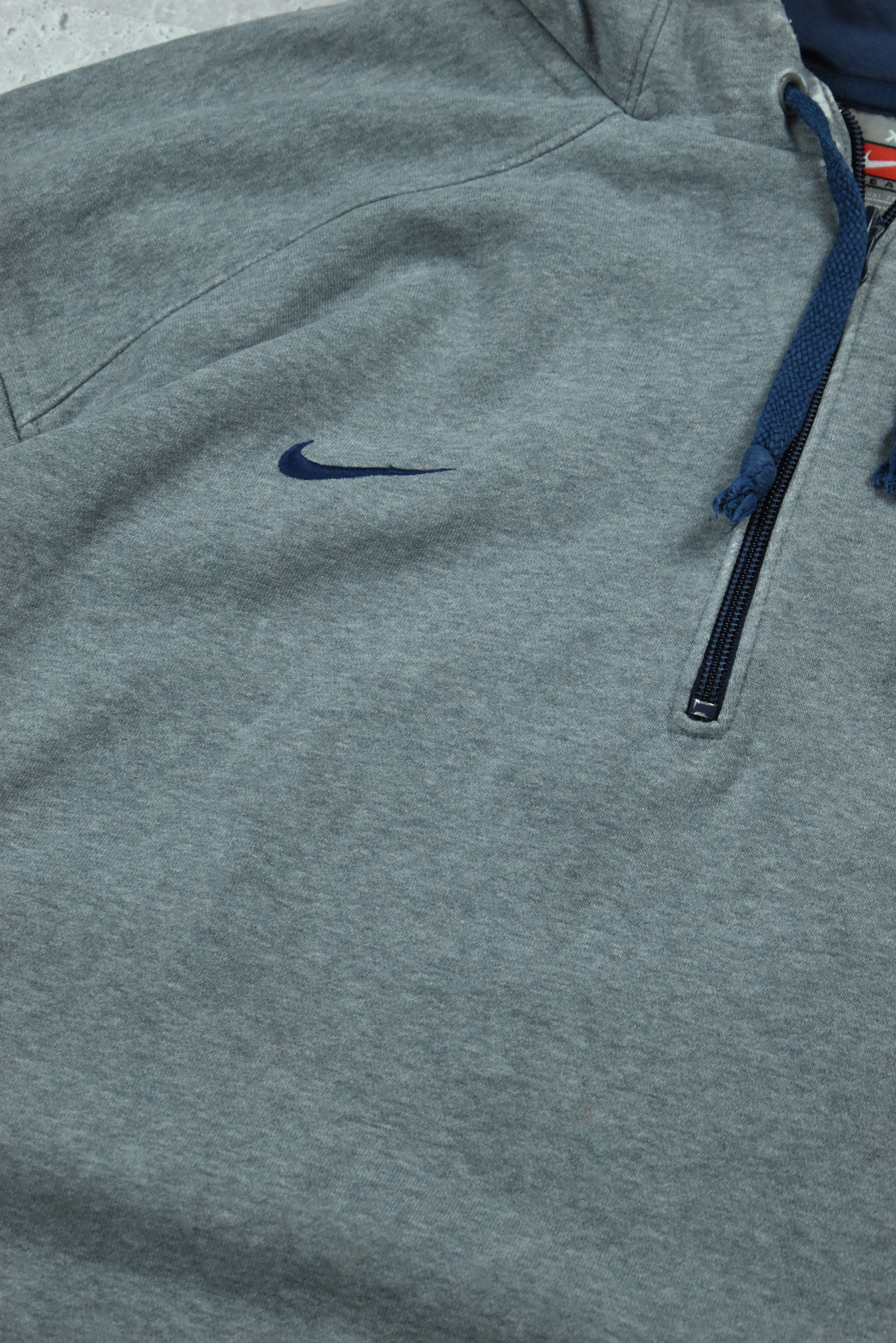 Vintage Nike Team Embroidered BYU 1/4 Zip Hoodie XXL | Vintage Clothing