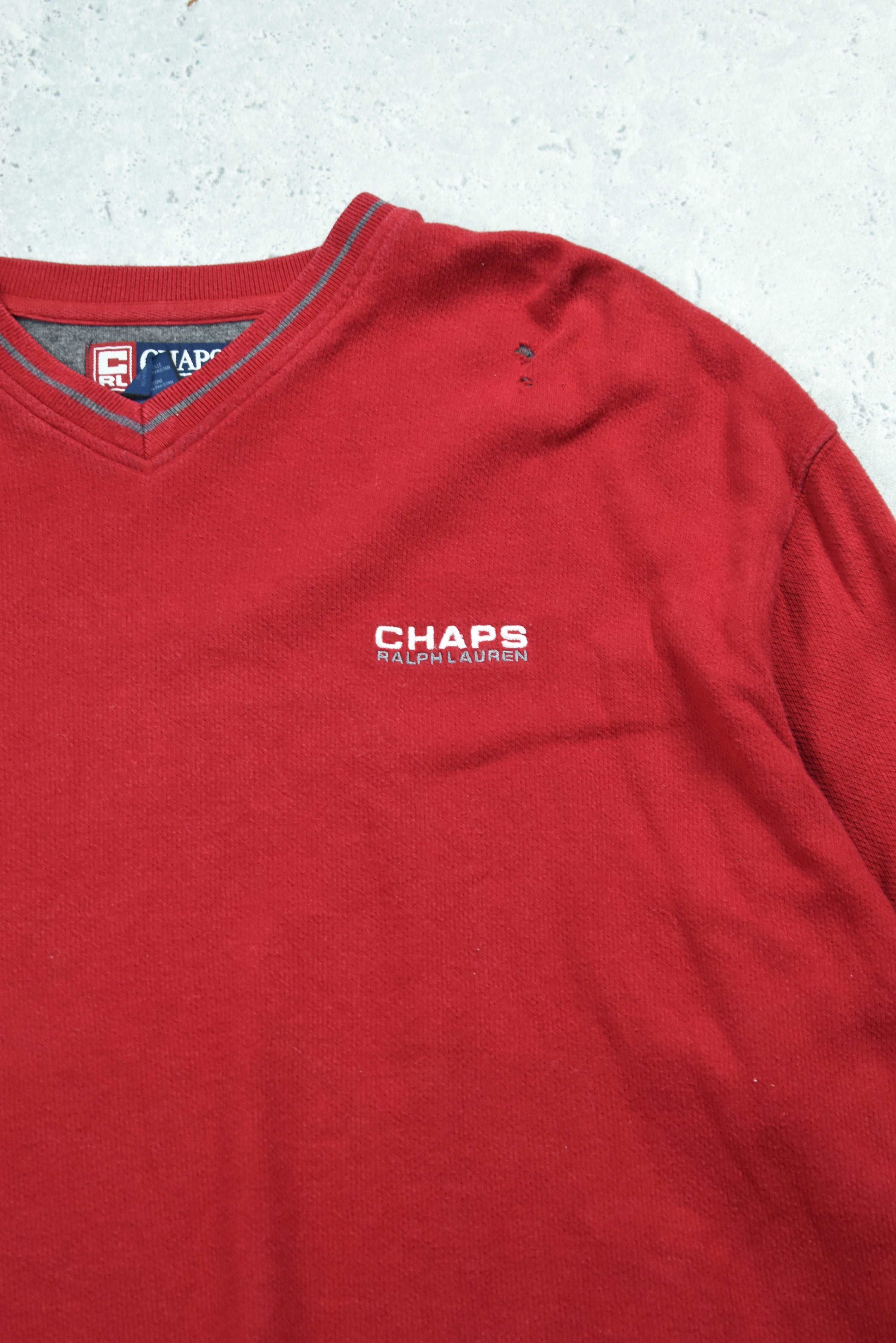 Vintage Chaps Ralph Lauren Embroidered Sweater XXL