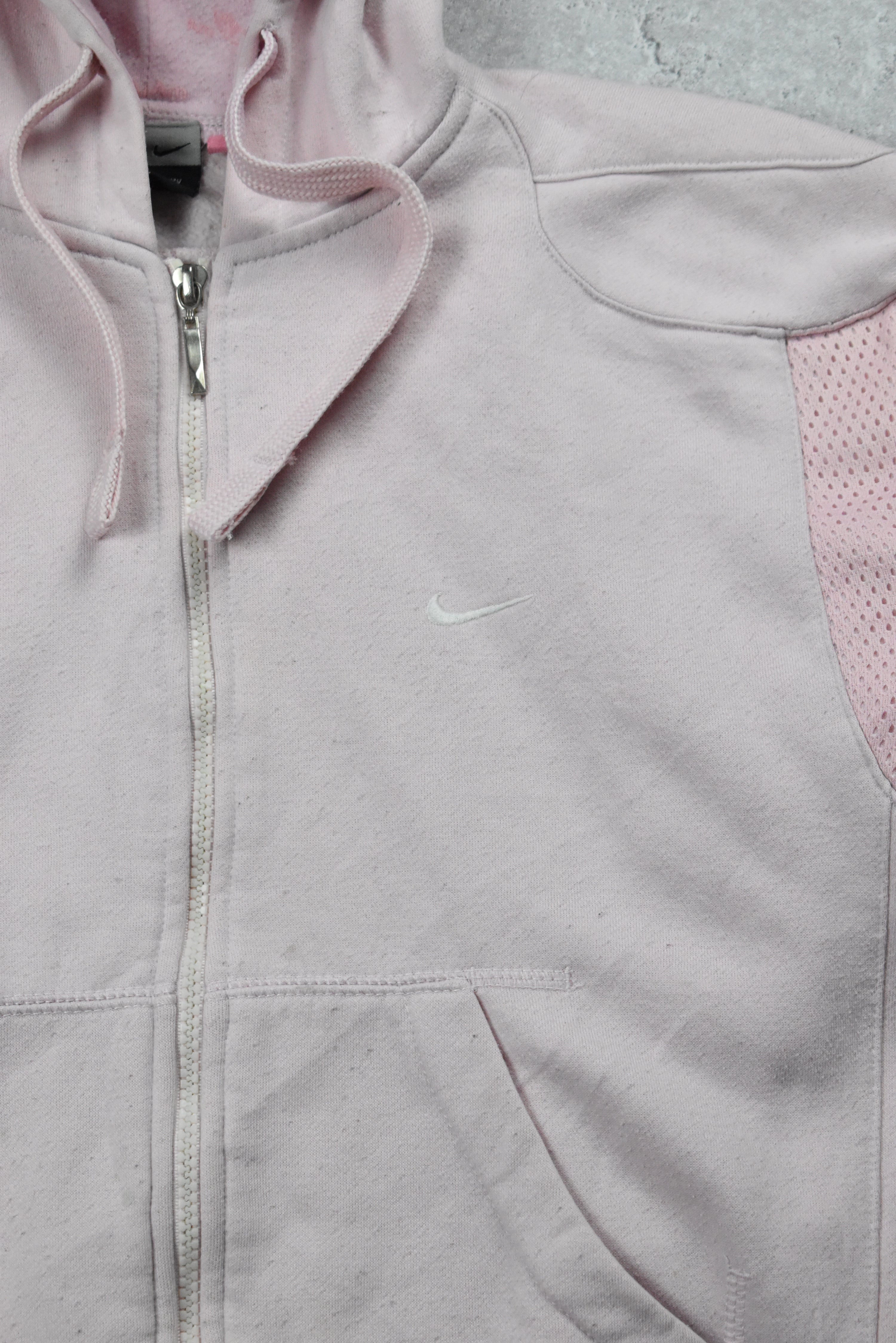 Vintage Nike Embroidered Double Sided Full Zip Hoodie Women's Small | Vintage Clothing
