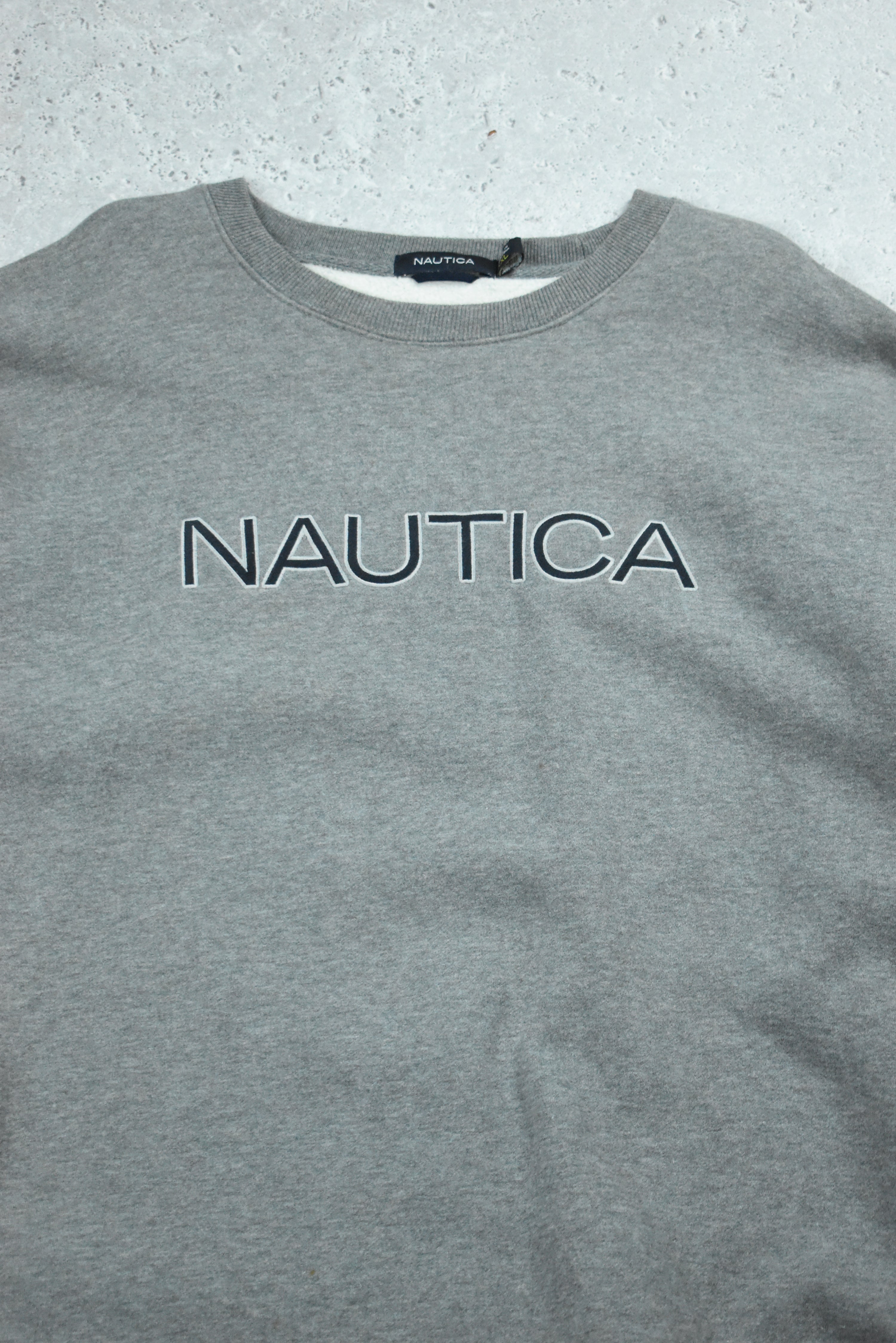 Vintage Nautica Embroidery Logo Sweatshirt XXL