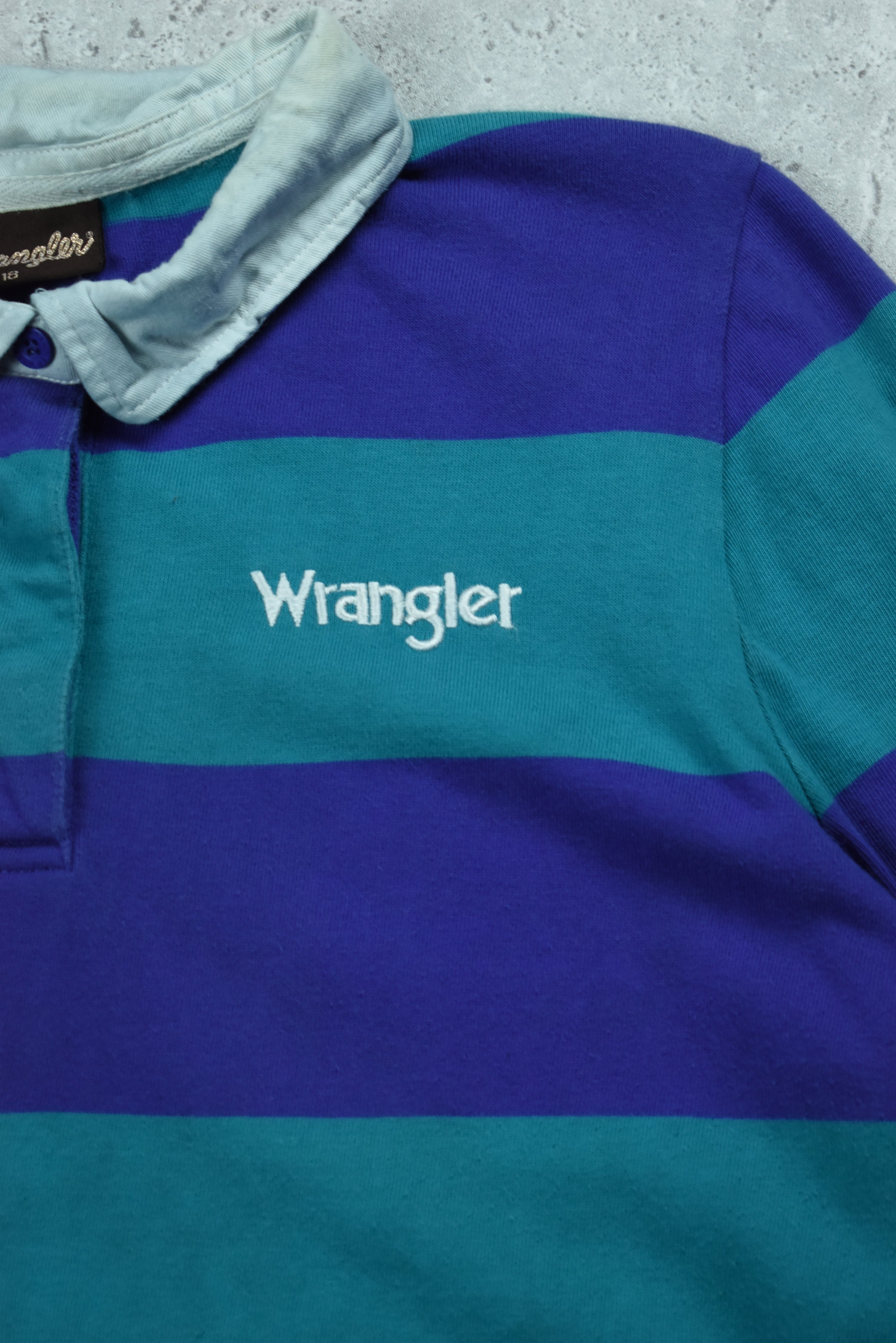 Vintage Wrangler Embroidered Rugby Polo Large