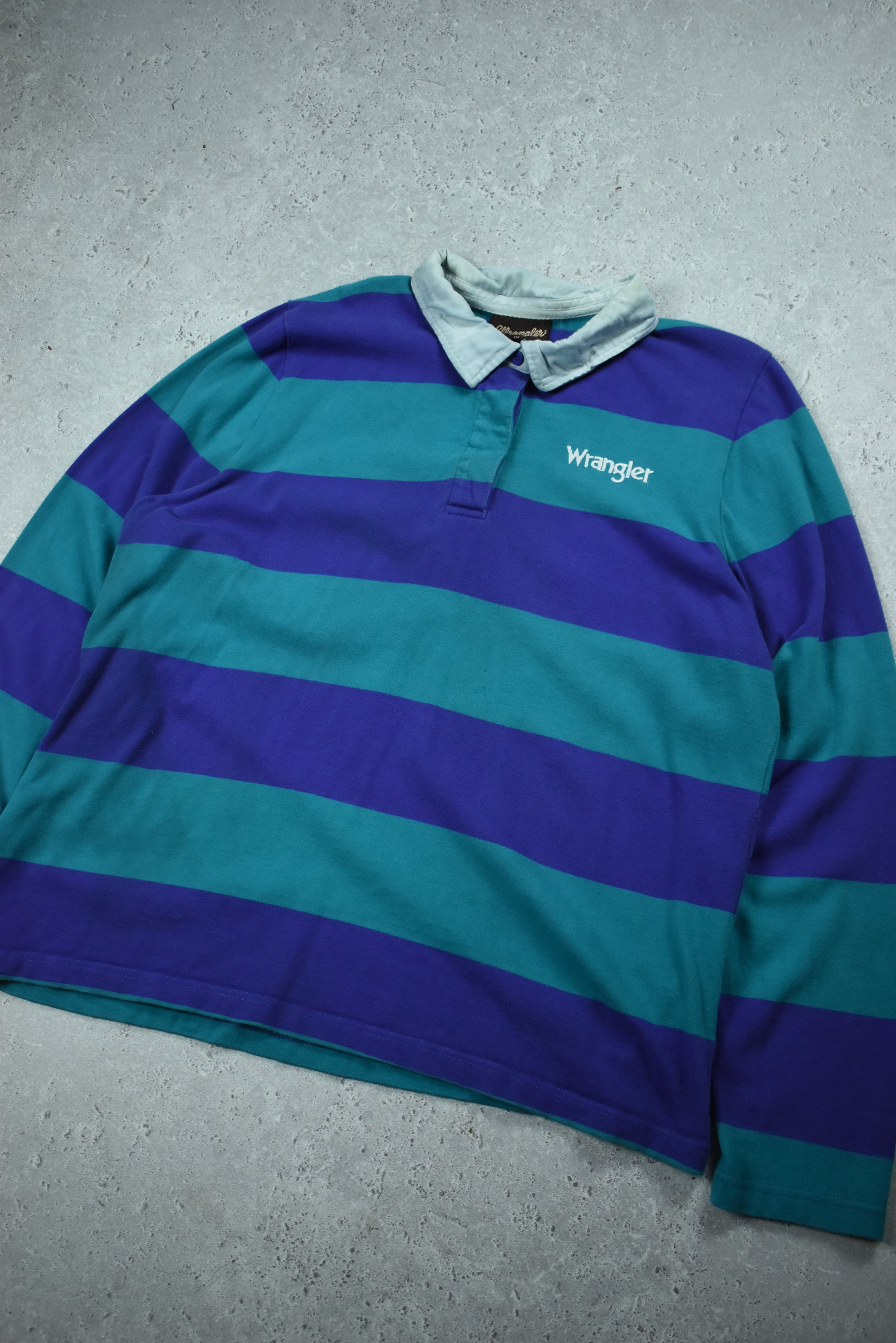 Vintage Wrangler Embroidered Rugby Polo Large