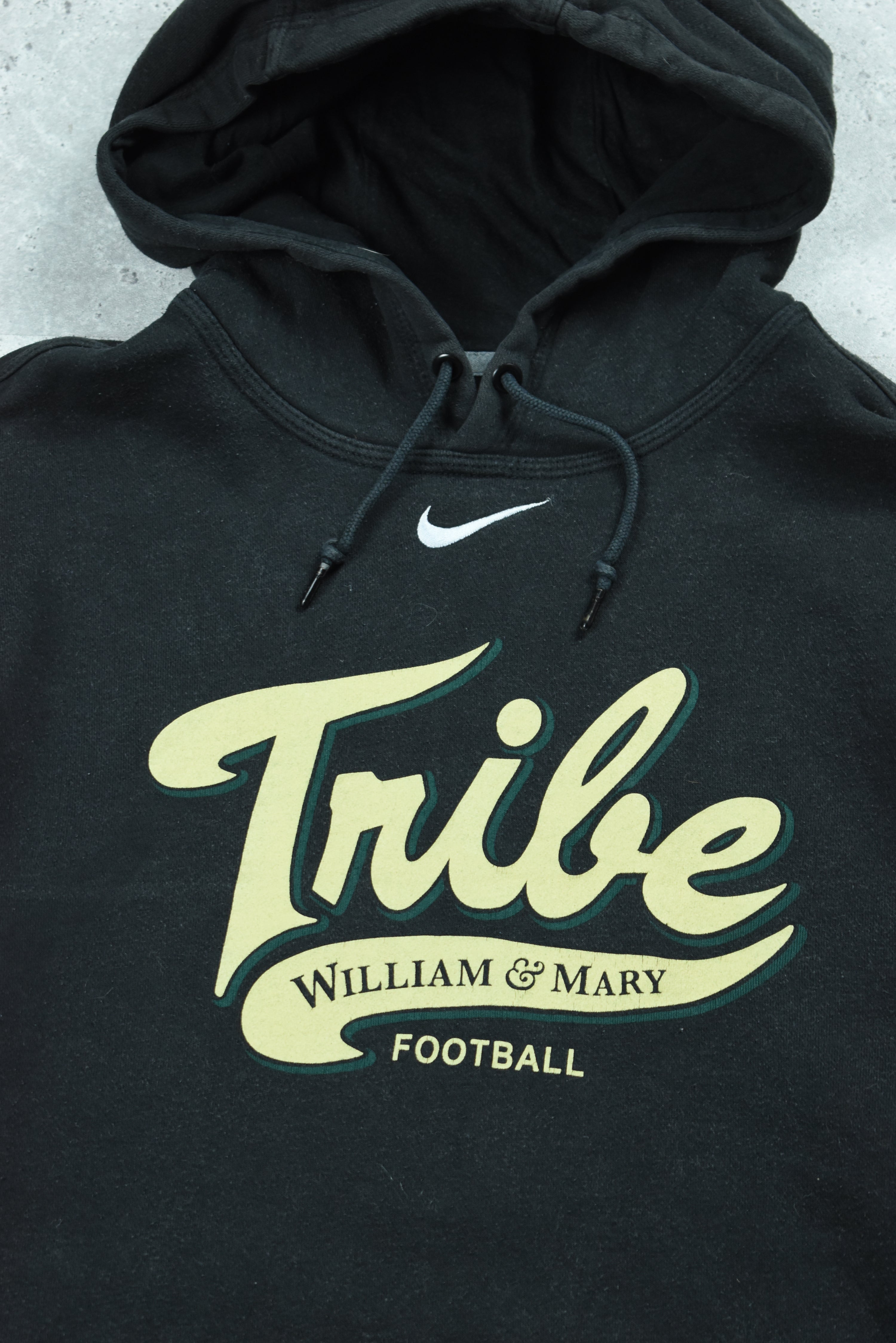 Vintage Nike "Tribe William and Mary Football" Hoodie Large