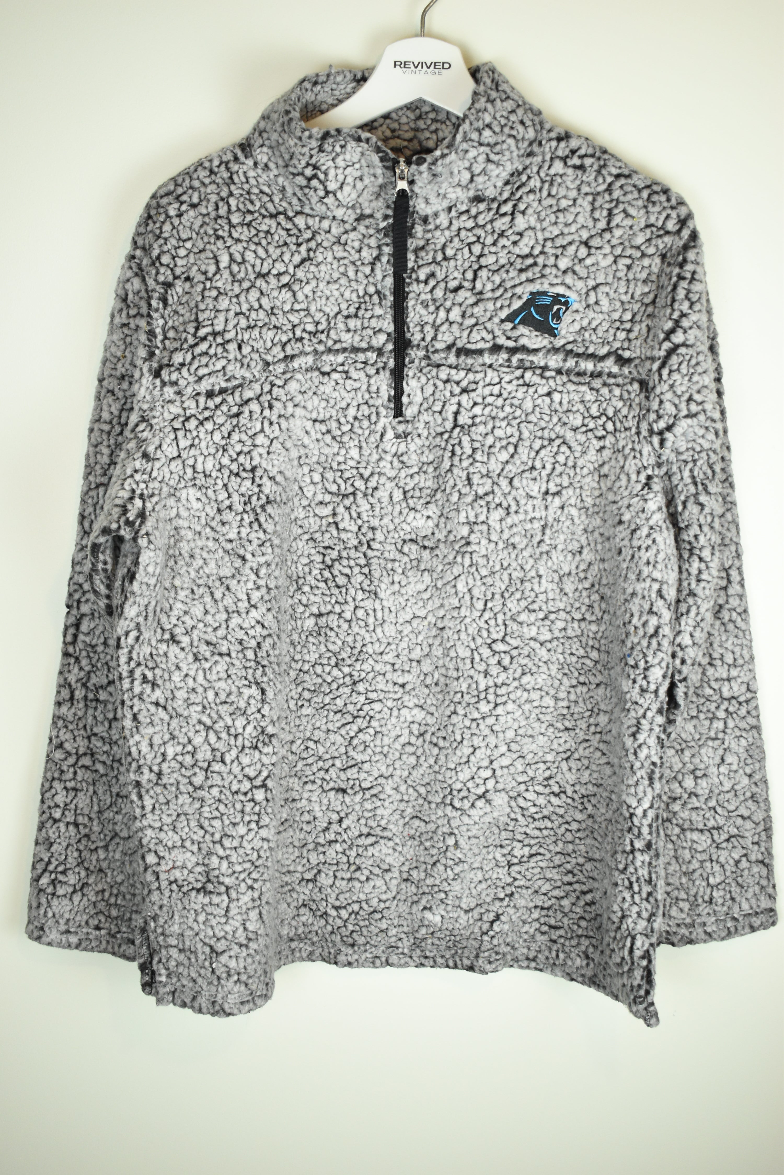 Vintage Carolina Panthers Fleece (like Patagonia) Women's Large | Vintage Clothing