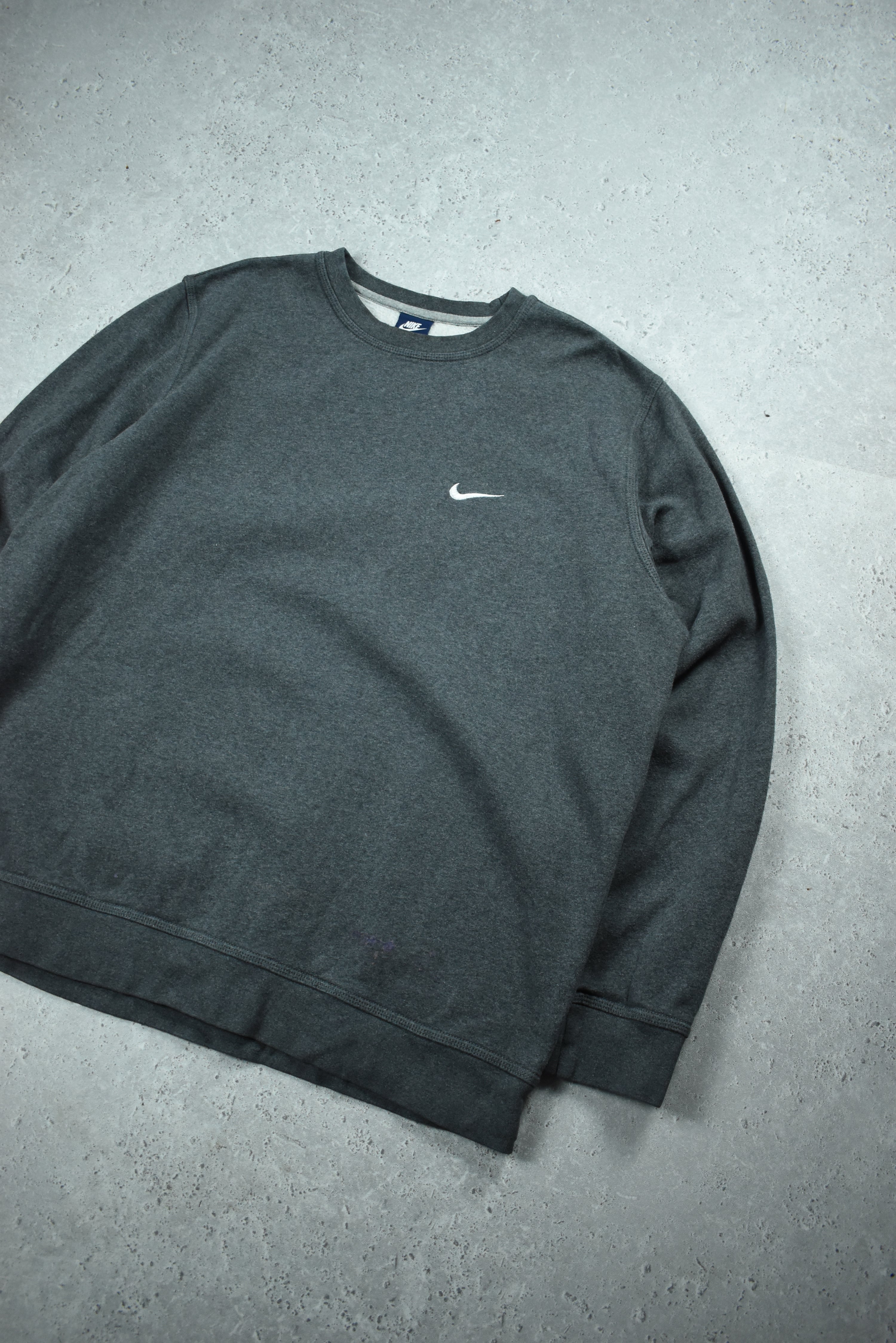 Vintage Nike Embroidery Small Swoosh Sweatshirt XXL