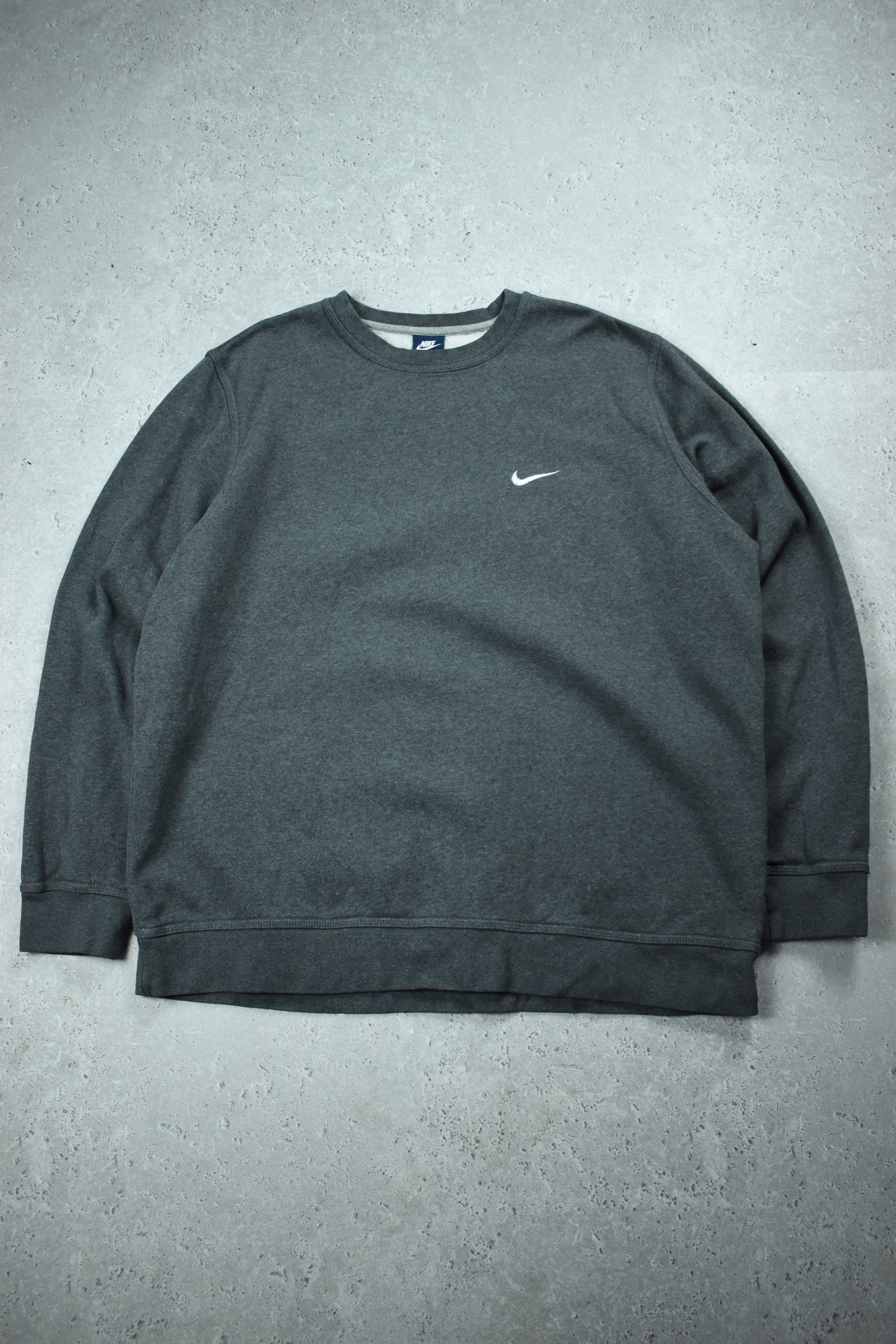 Vintage Nike Embroidered Small Swoosh Sweatshirt XXL