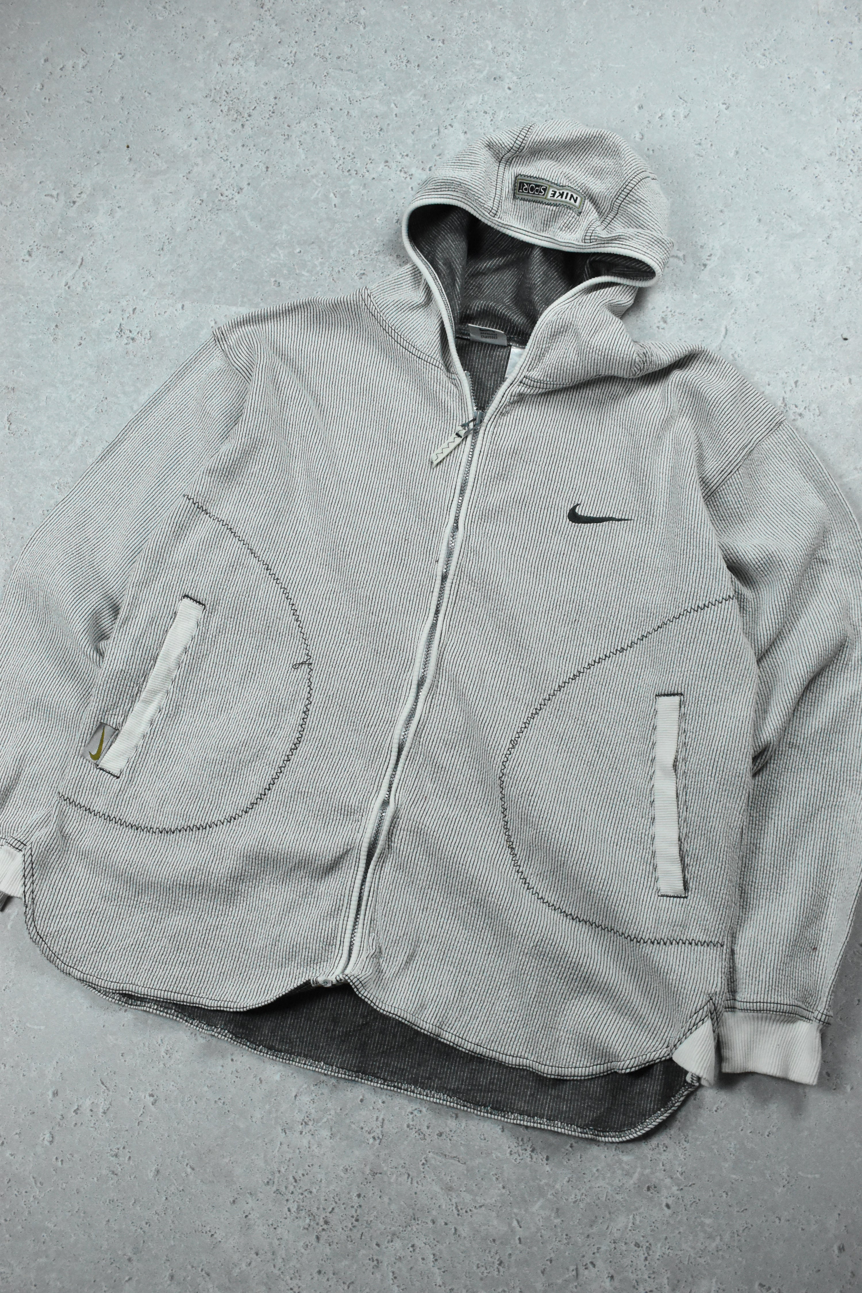Vintage Nike Reverse Stitch Full Zip Hoodie Large