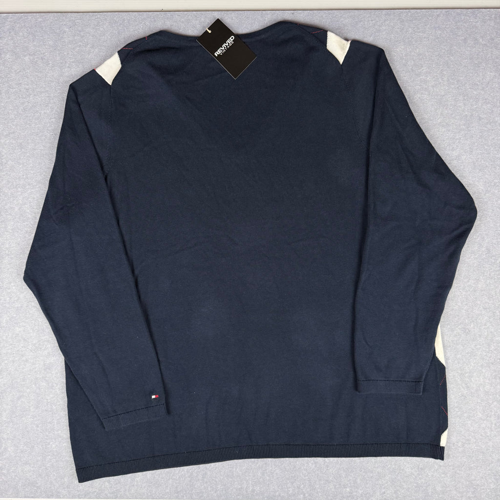 Vintage Tommy Hilfiger Sweater Diamond Pattern Knit XL