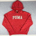 Vintage Puma Embroidered Logo Hoodie Small