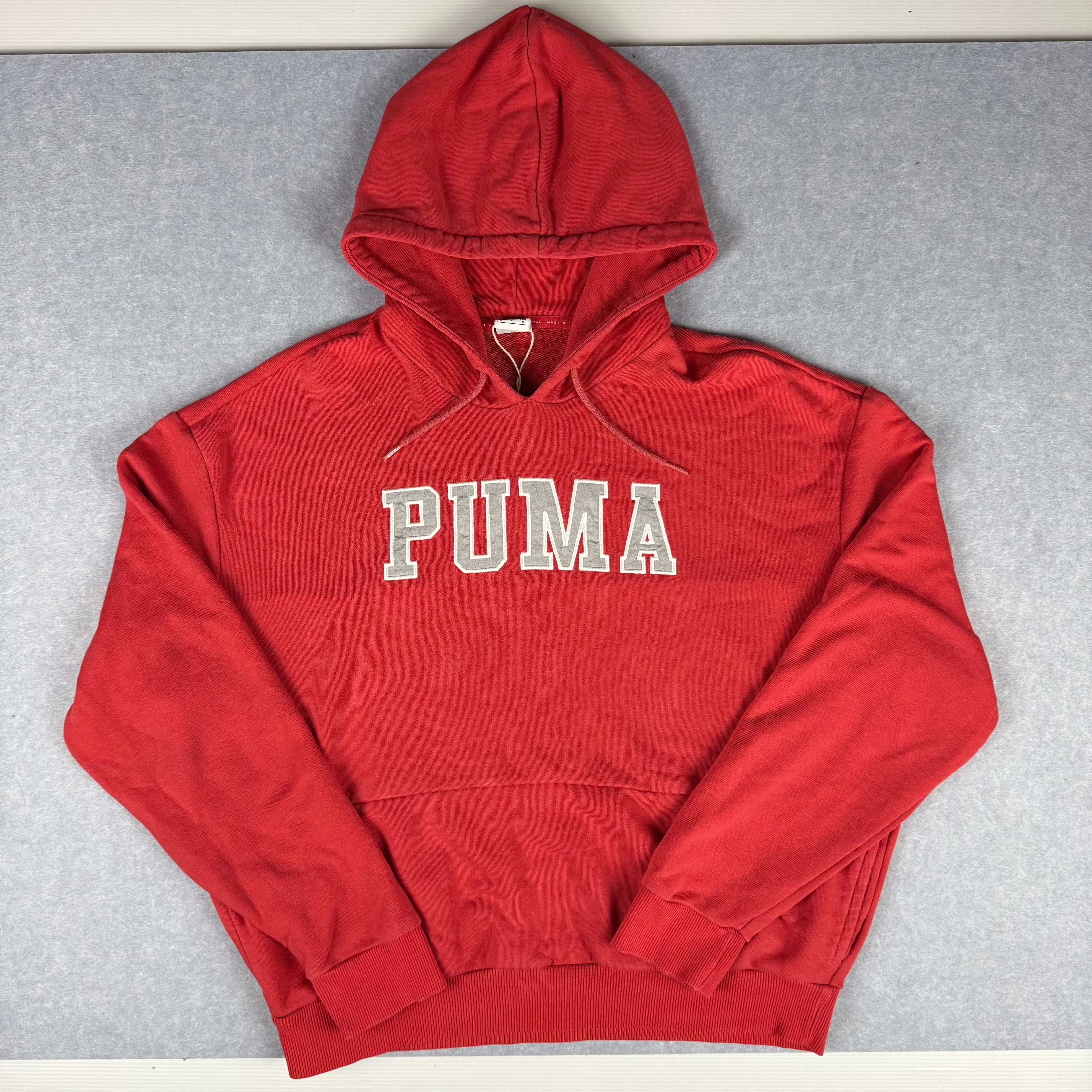 Vintage Puma Embroidered Logo Hoodie Small