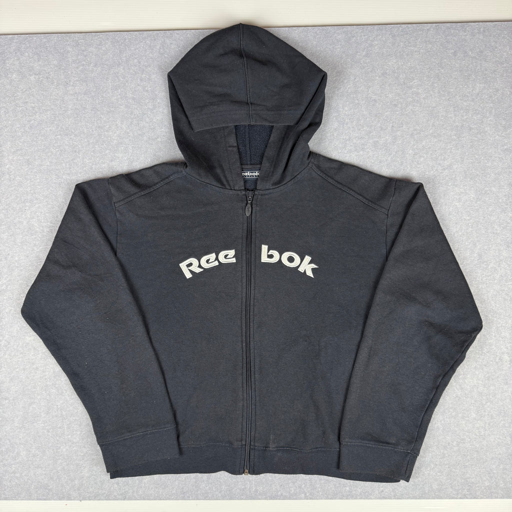 Vintage Reebok Embroidered Full Zip Hoodie Women's XS - Small