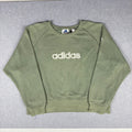 Vintage Adidas Embroidered Logo Sweatshirt Small (circa 2000s)