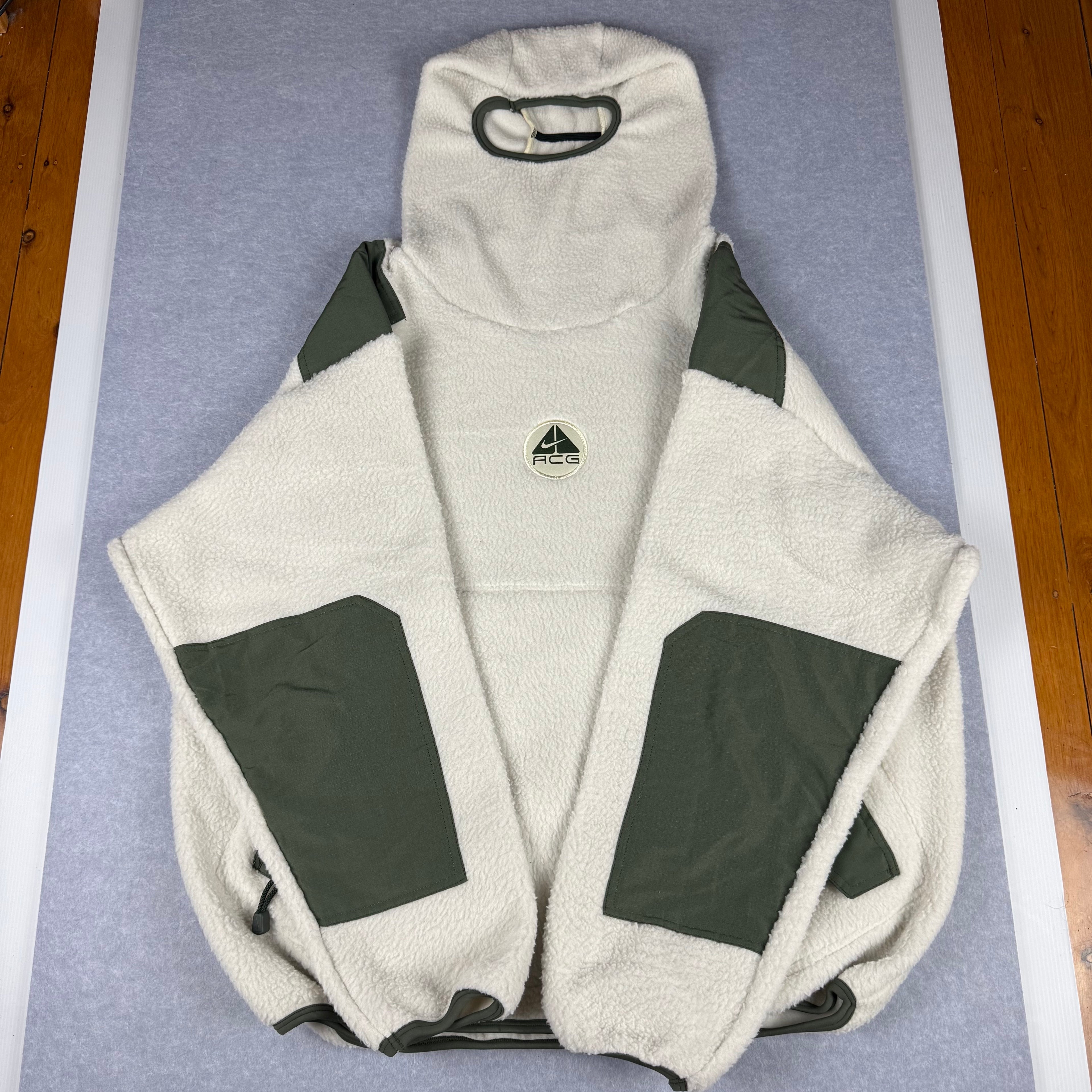 VINTAGE Nike ACG Vintage Ninja Sherpa Fleece Balaclava Sweatshirt Jacket