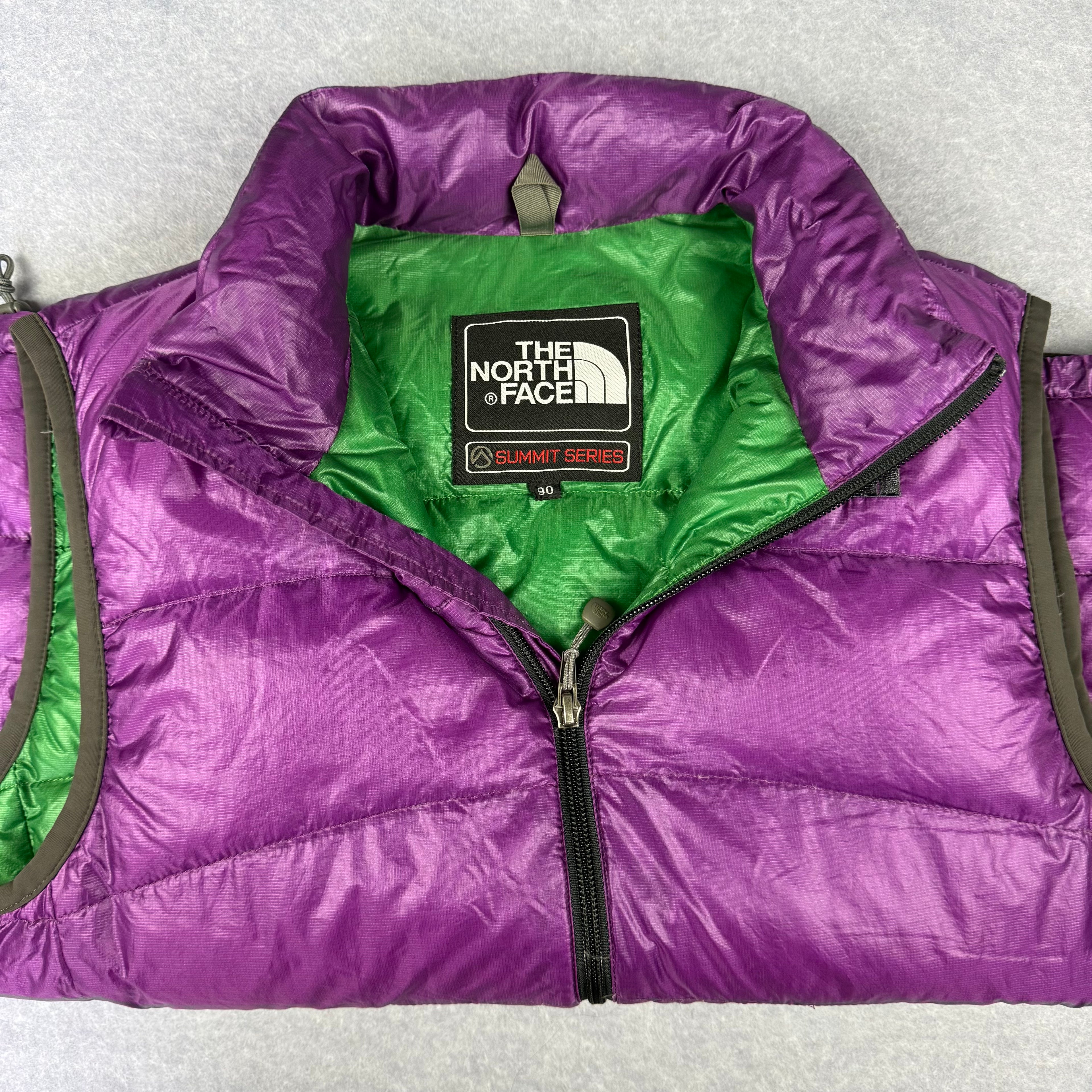 VINTAGE The North Face Summit Series Women's Vest small Purple and Green