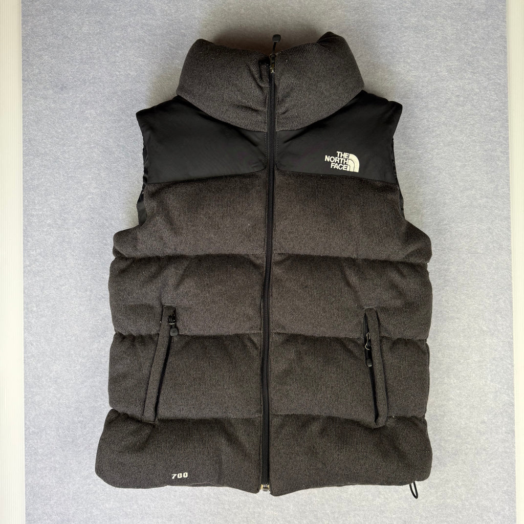 VINTAGE The North Face 1996 Nuptse Down Vest size S Charcoal and Black