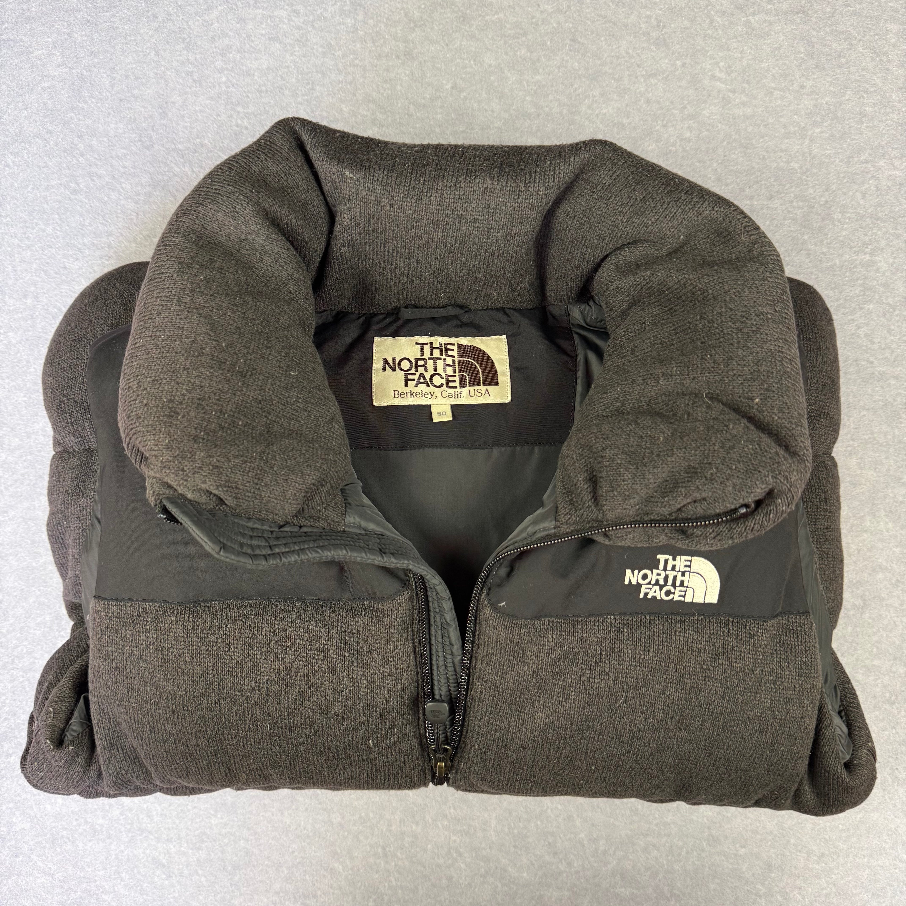 VINTAGE The North Face 1996 Nupste Down Vest size S Charcoal and Black