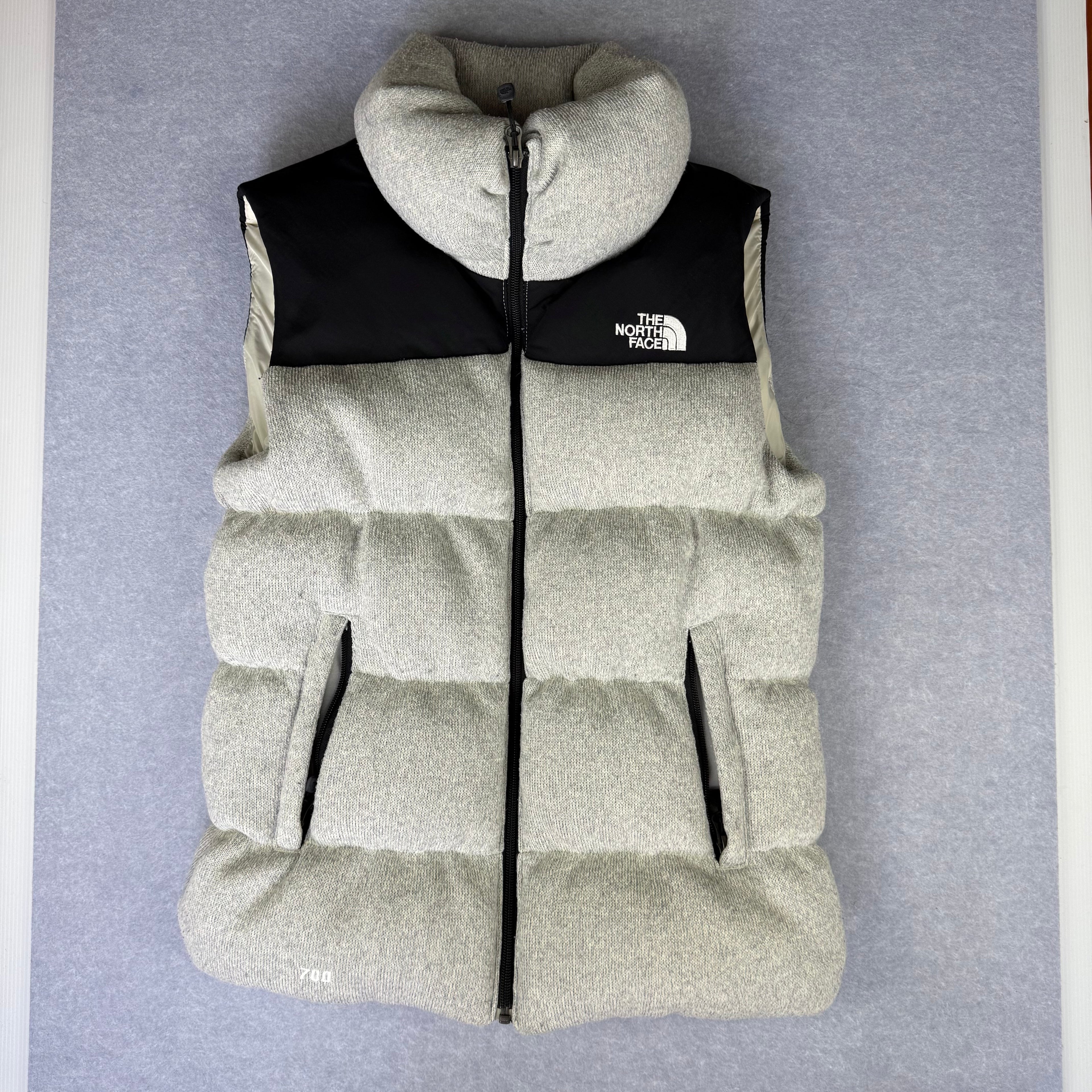 VINTAGE The North Face 1996 Nupste Down Vest size S Grey and Black