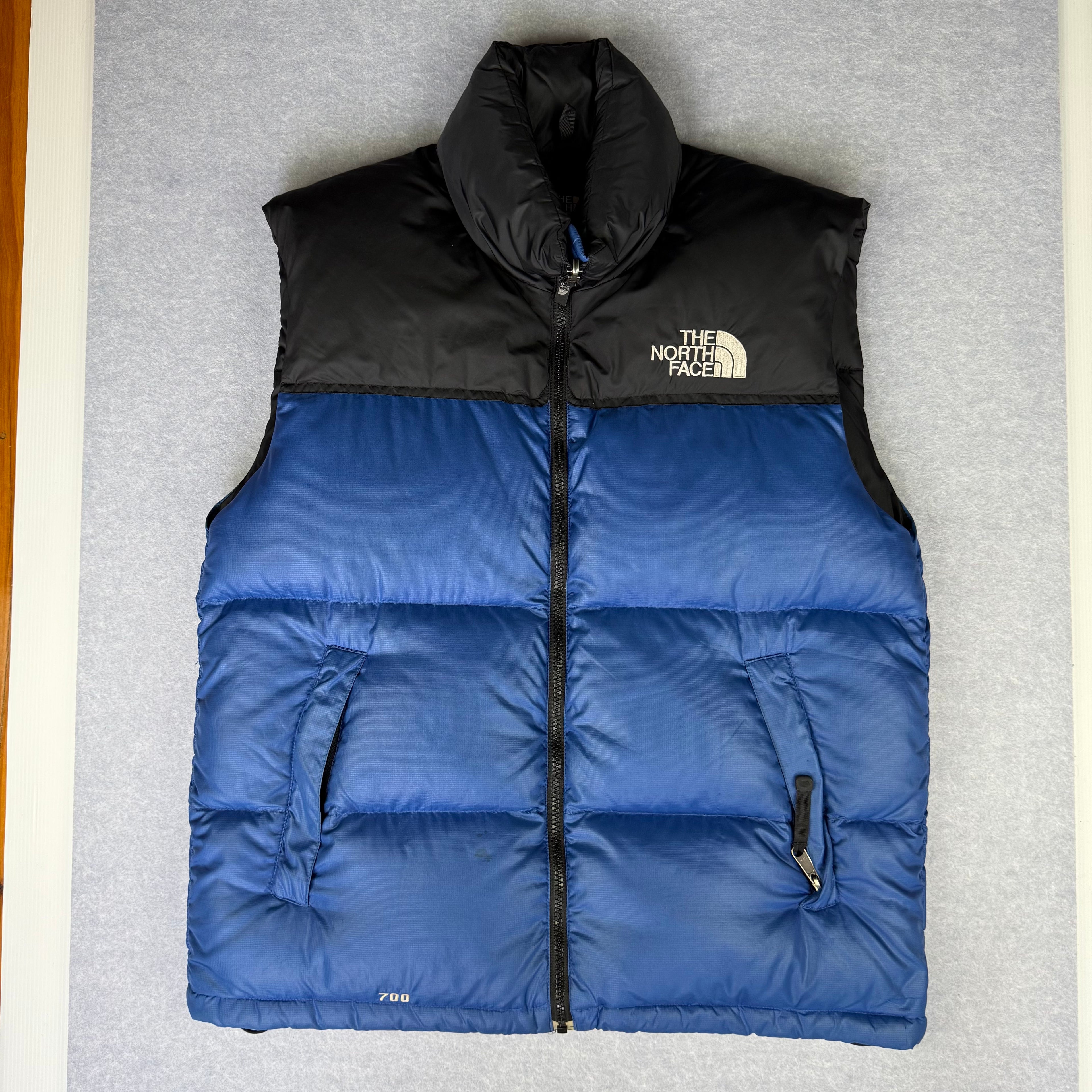 VINTAGE The North Face 1996 Nupste Down Vest size M Blue