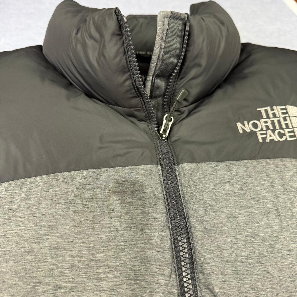 VINTAGE The North Face Grey Nuptse 2 Puffer Vest Large Grey and Black