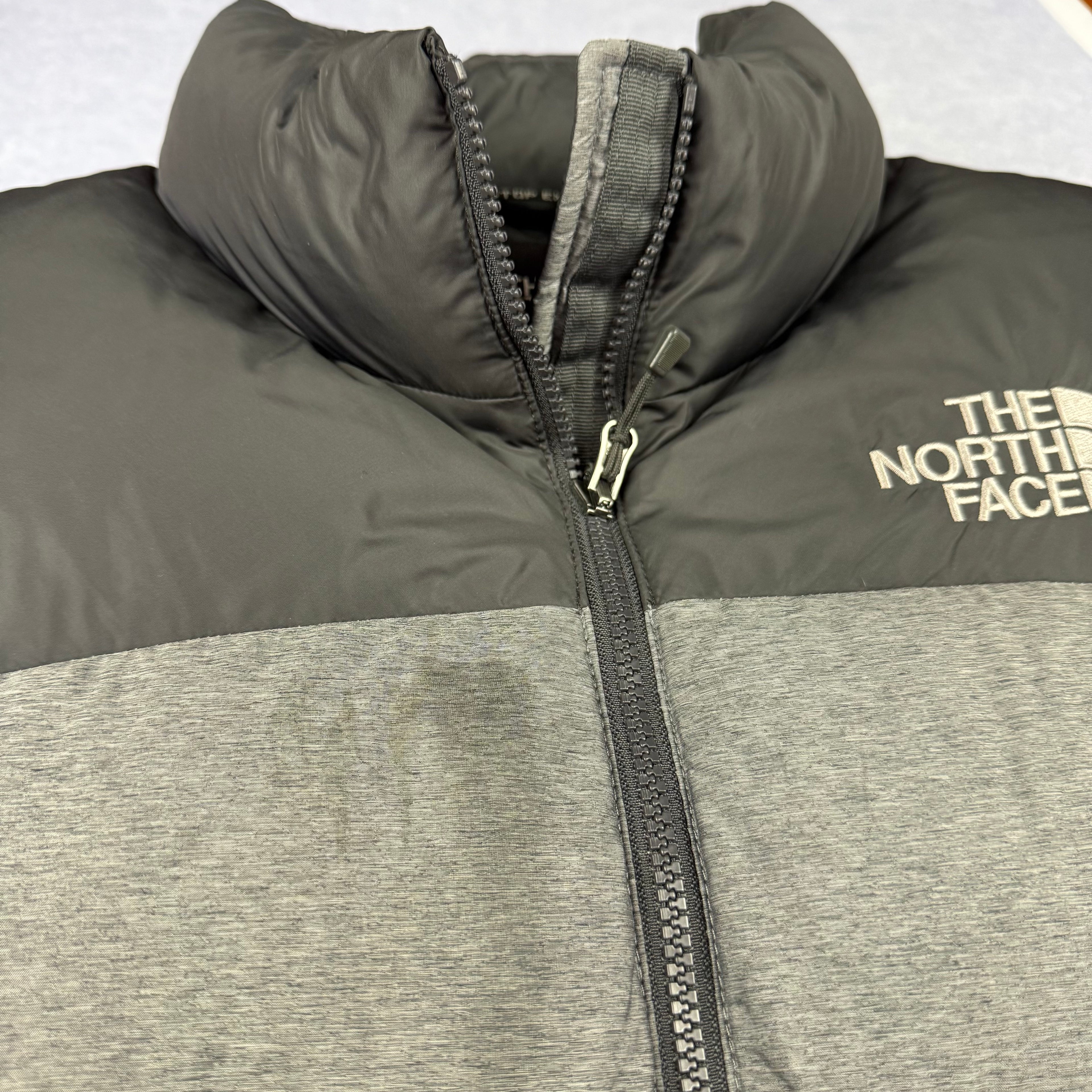 VINTAGE The North Face Grey NUPSTE 2 Puffer Vest Large Grey and Black