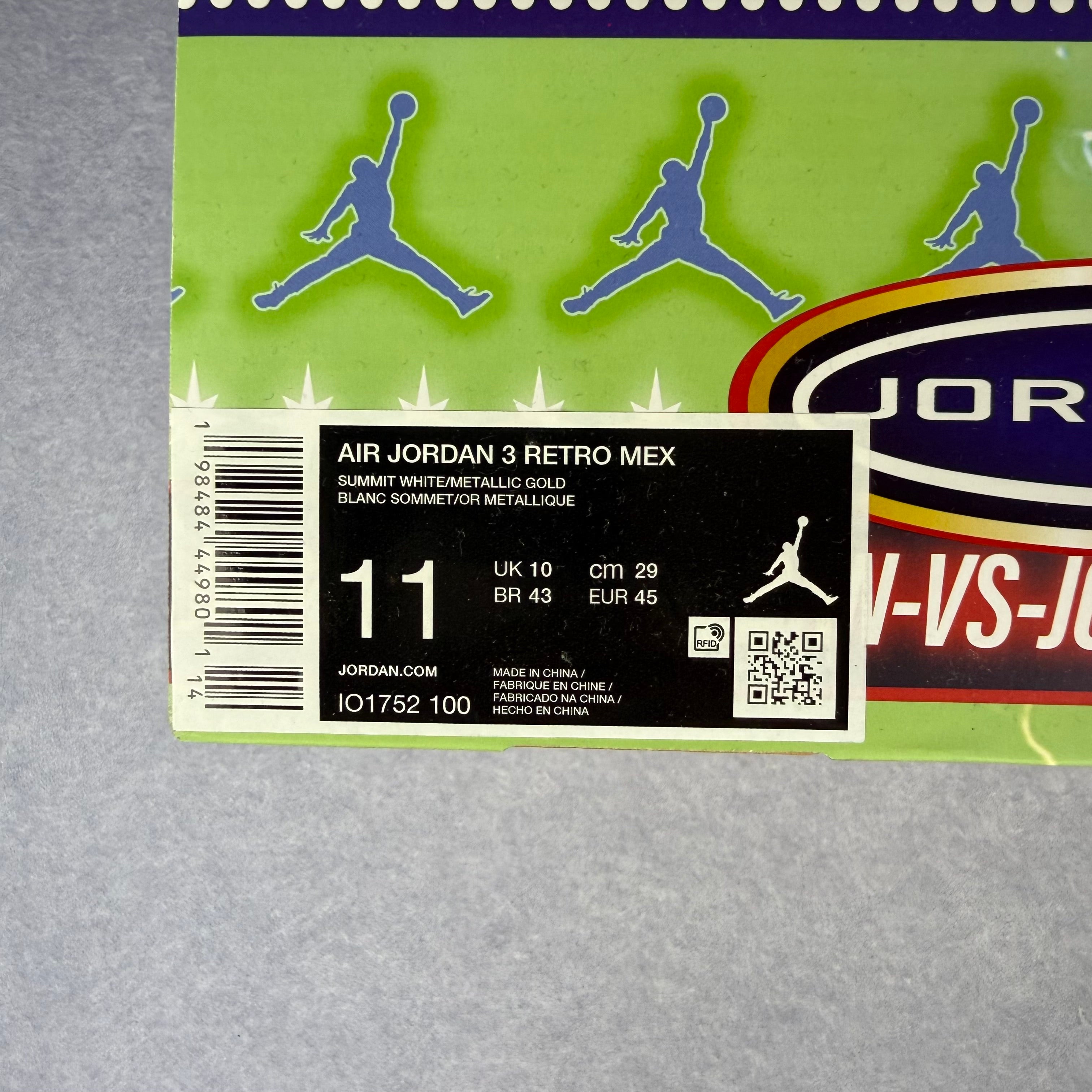 Nike Air Jordan 3 Retro Size US11