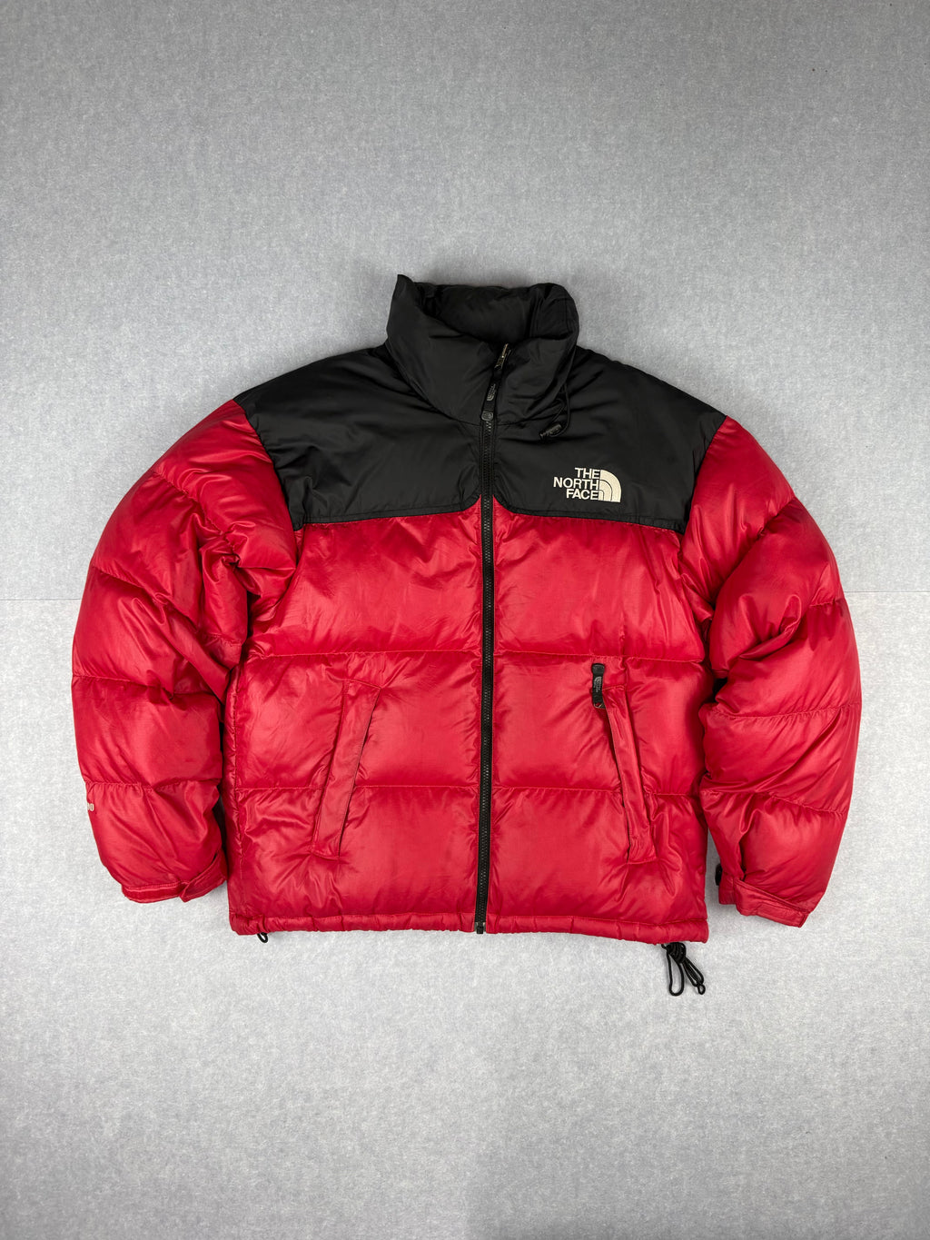 Vintage The North Face 700 Retro 1996 Nuptse Jacket Red and Black - Medium Men's