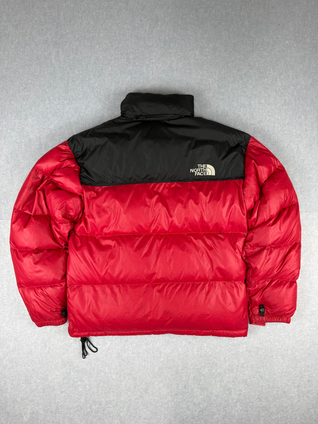 Vintage The North Face 700 Retro 1996 Nuptse Jacket Red and Black - Medium Men's