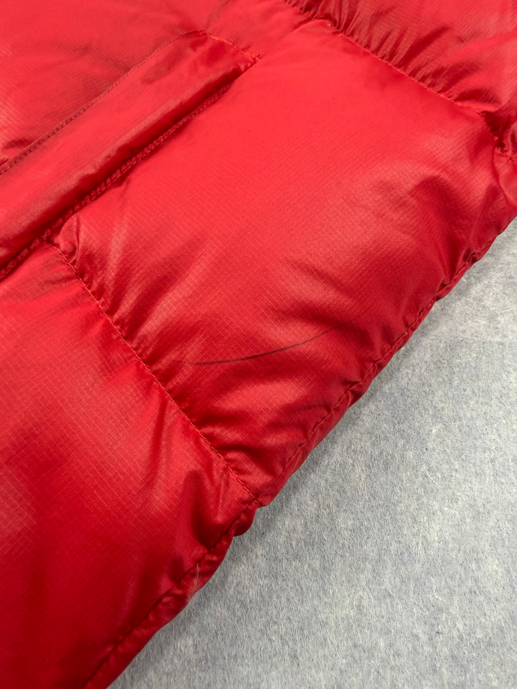 Vintage The North Face 700 Retro 1996 Nuptse Jacket Red and Black - Medium Men's
