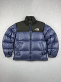 Vintage The North Face 700 Retro 1996 Nuptse Jacket Blue and Black - Medium Men's
