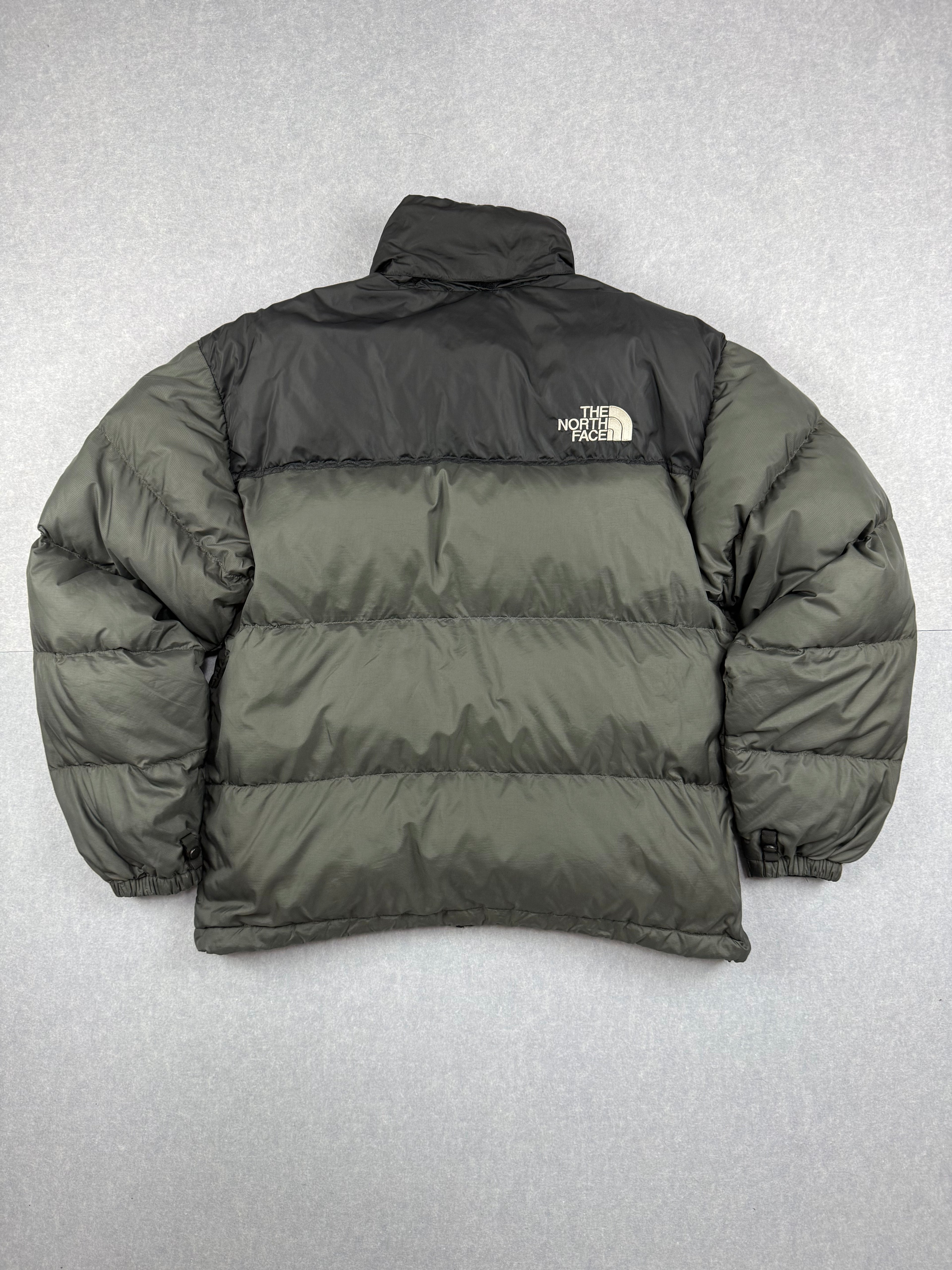 Vintage The North Face 700 Retro 1996 Nuptse Jacket Grey and Black - Large Men's