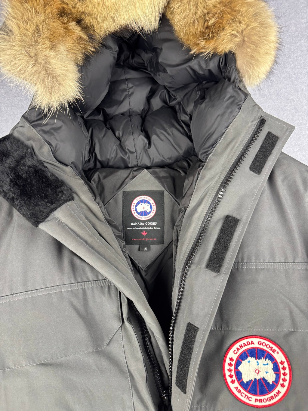 Vintage Canada Goose Expedition Parka 4565M — Graphite — Large