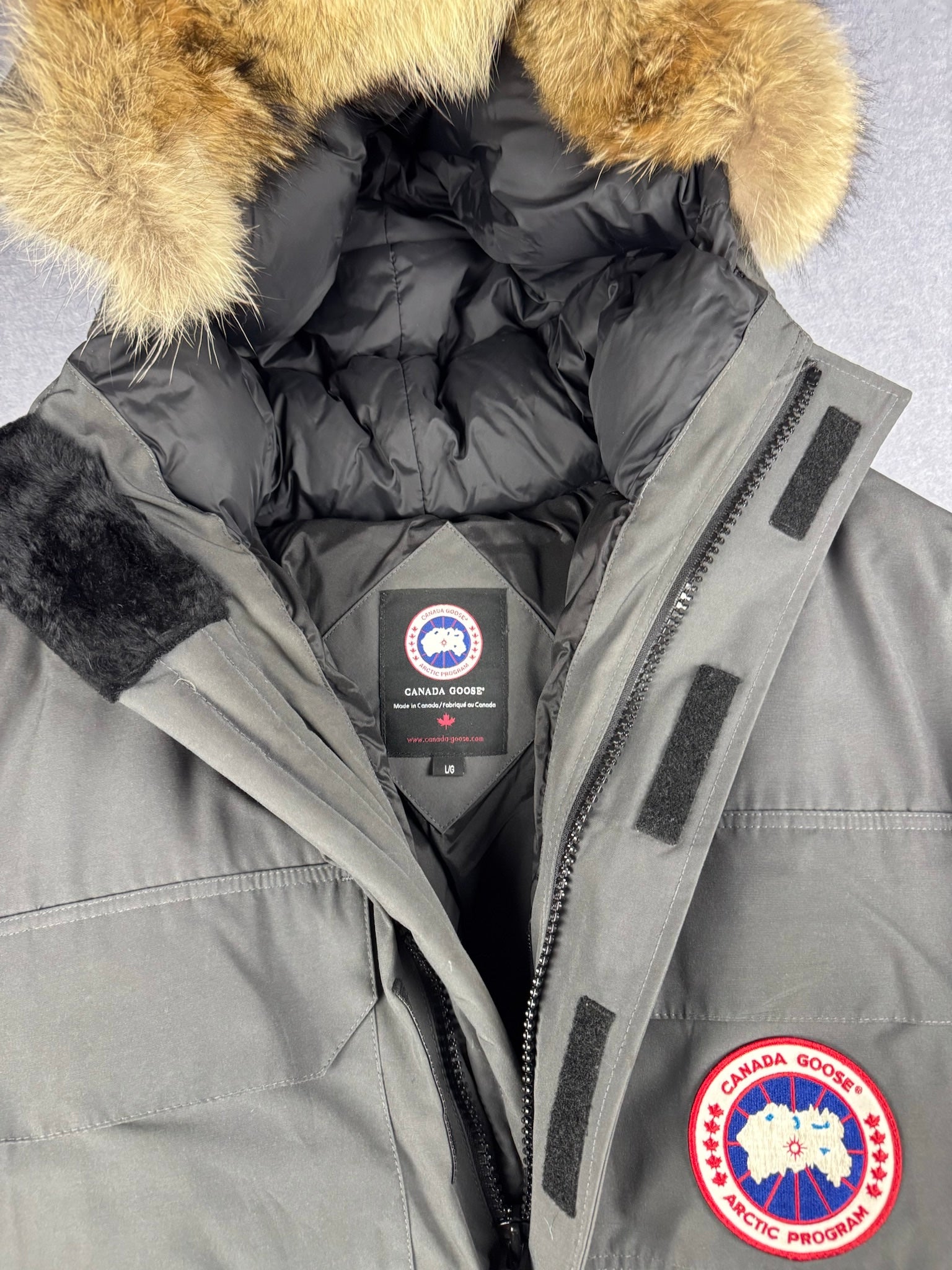 Vintage Canada Goose Expedition Parka 4565M — Graphite — Large