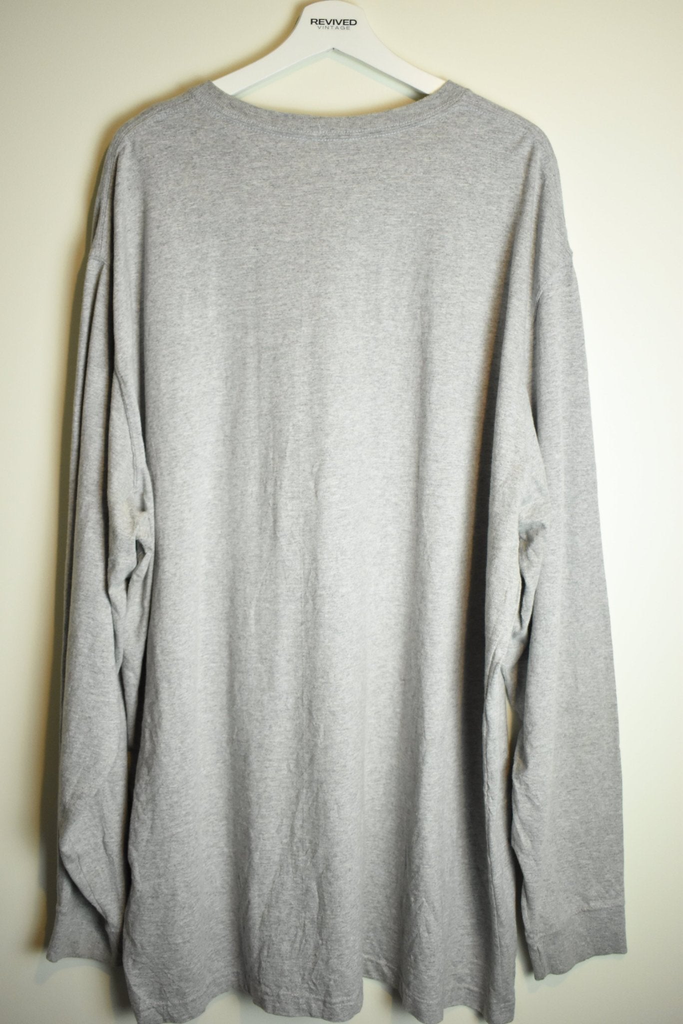 Vintage Carhartt Grey Long Sleeve Cotton Shirt Original Fit 3XL