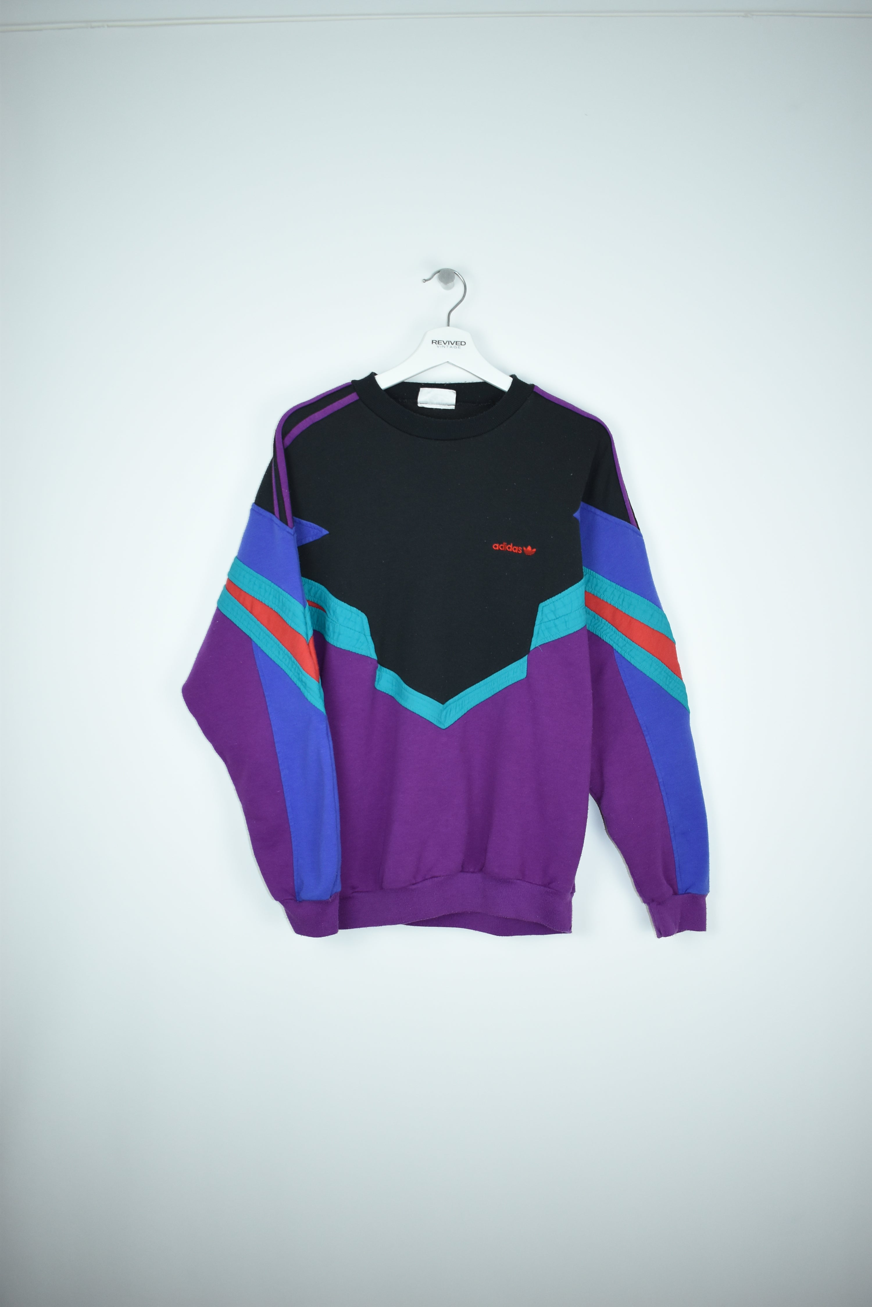 Vintage Adidas 80S Embroidery Sweatshirt Xlarge