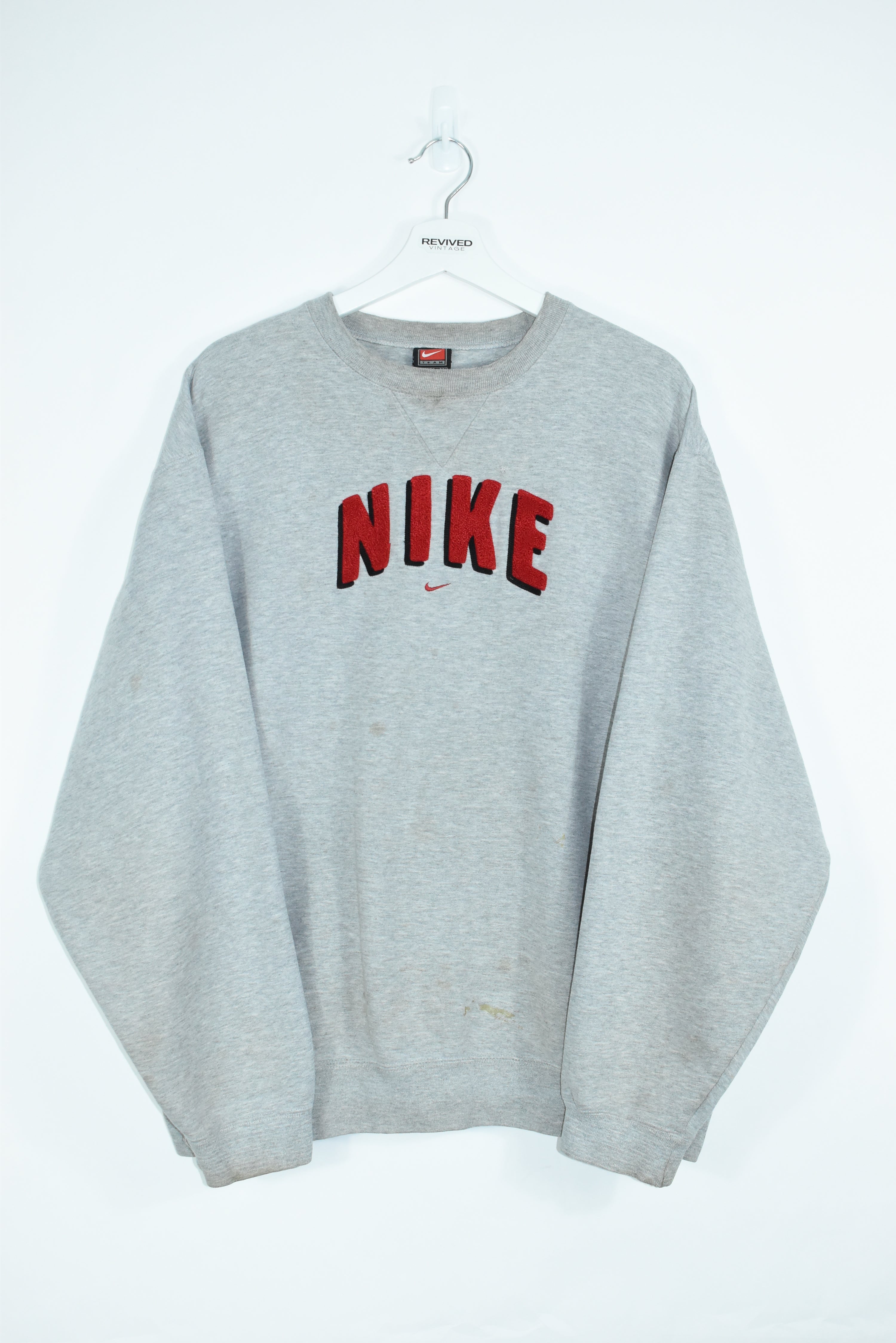 Vintage RARE Nike Puff Print Embroidery Sweatshirt XLARGE