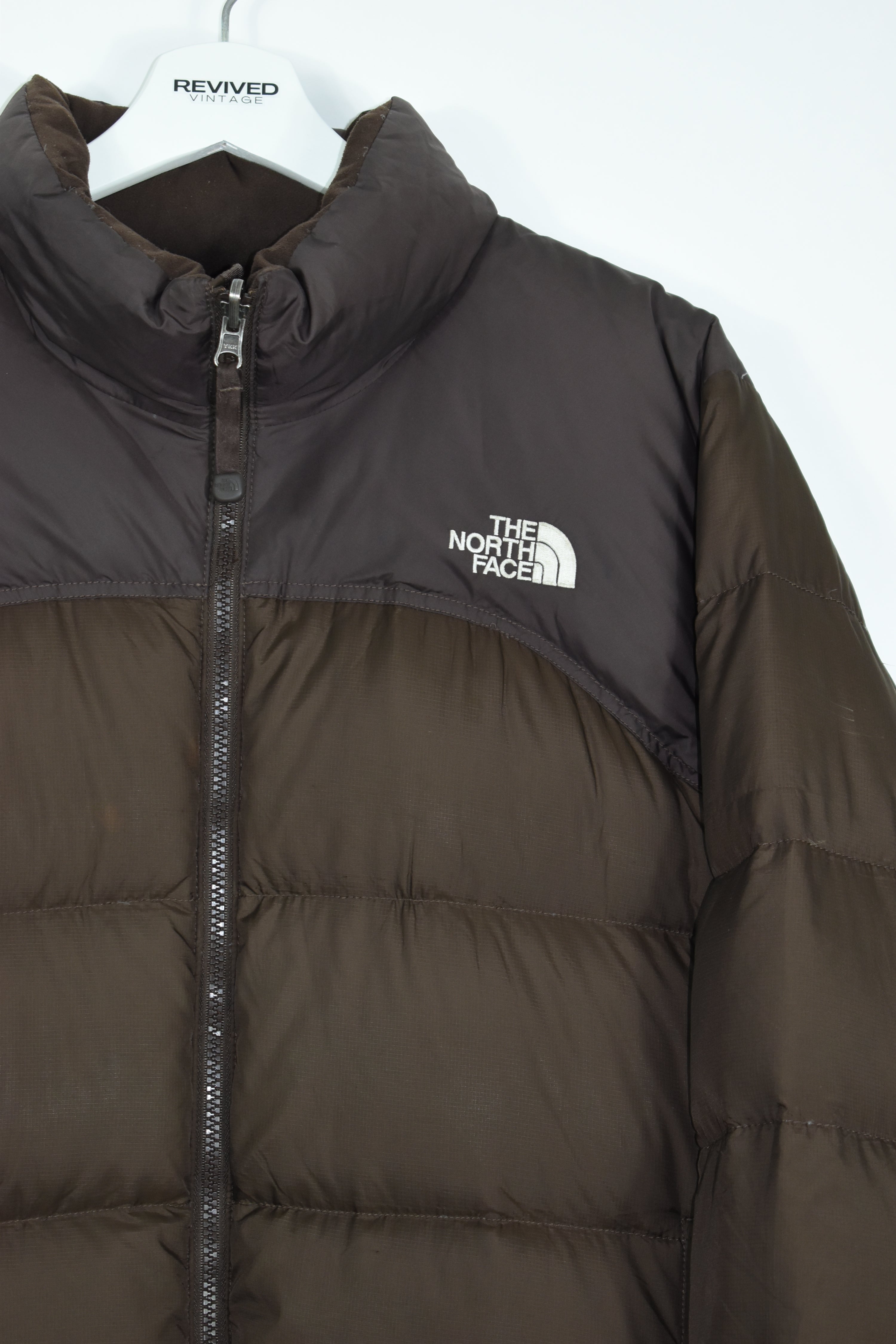 VINTAGE NORTH FACE RARE BROWN NUPTSE 700 PUFFER LARGE (WOMENS)