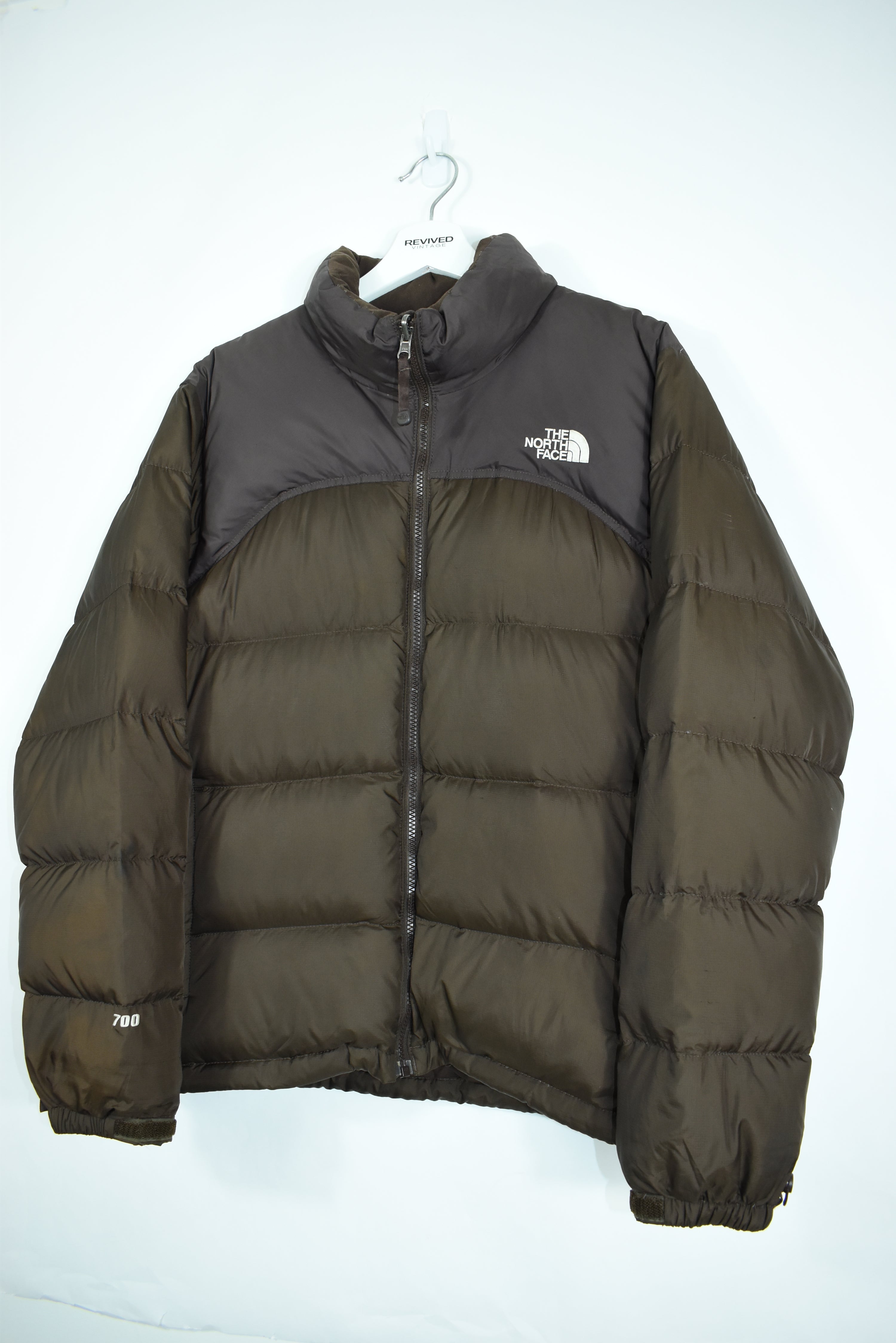 VINTAGE NORTH FACE RARE BROWN NUPTSE 700 PUFFER LARGE (WOMENS)