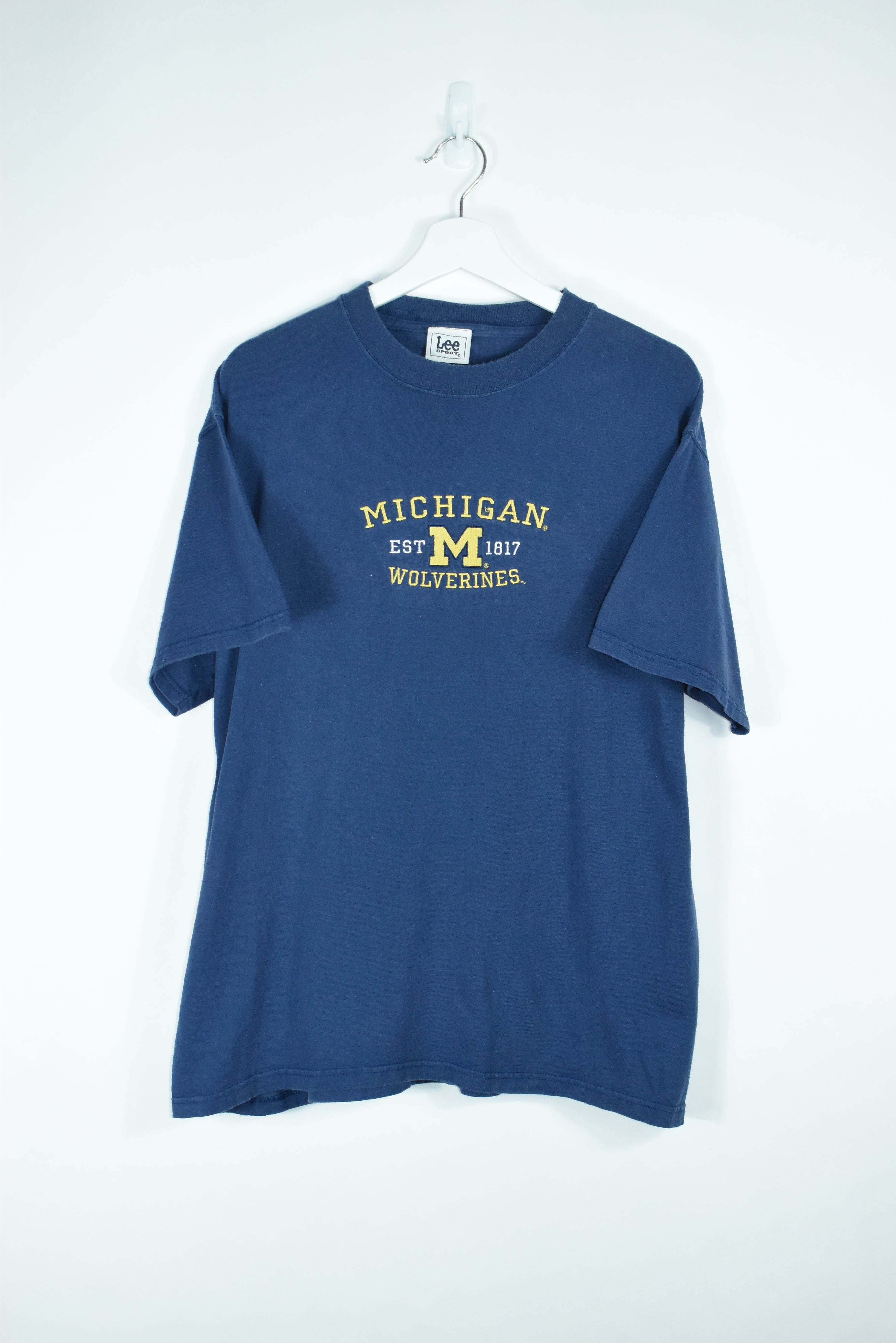 Vintage Lee Sport Michigan Wolverines Embroidery T Shirt Xlarge
