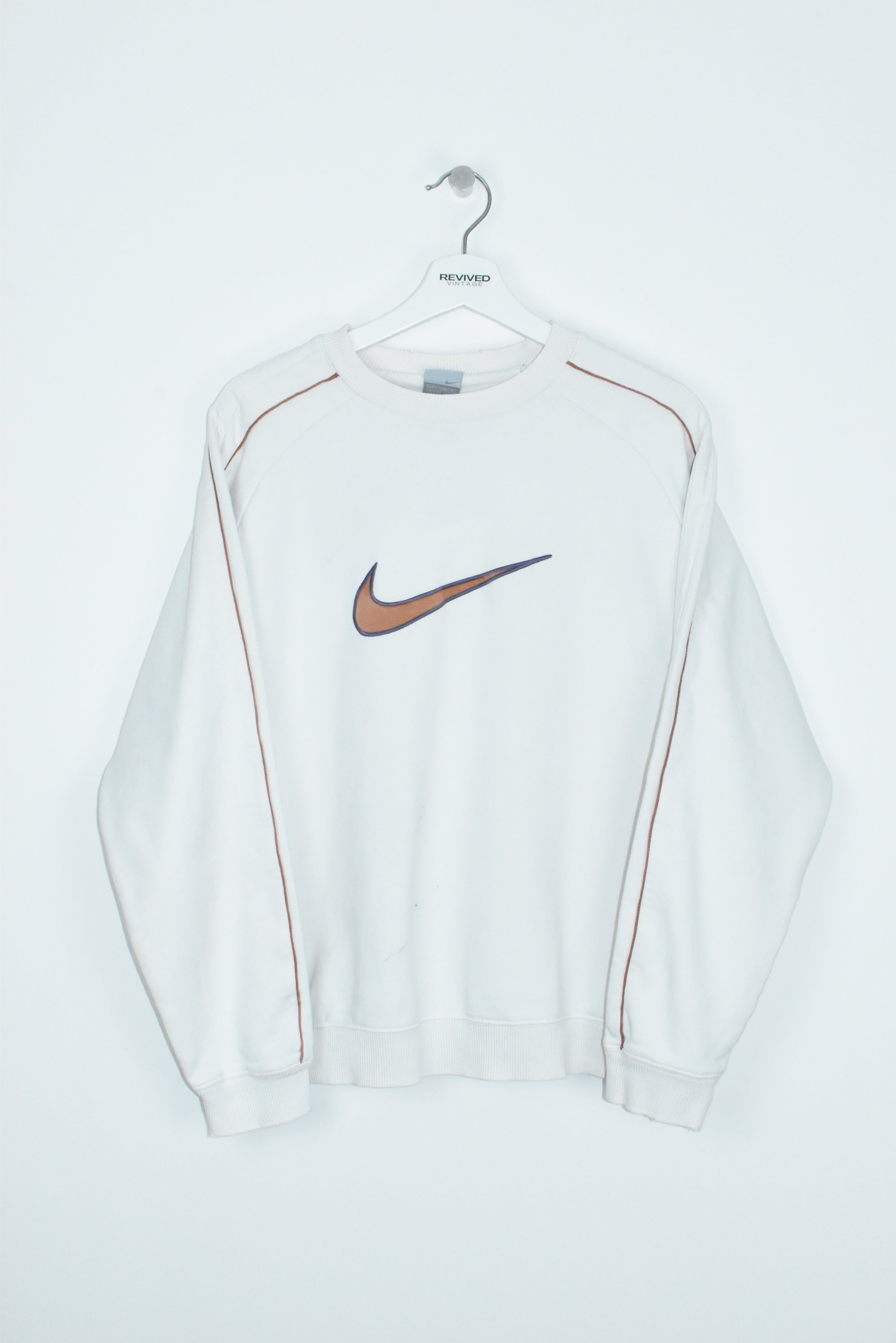 Vintage Nike 90S Embroidery Swoosh Sweatshirt Large