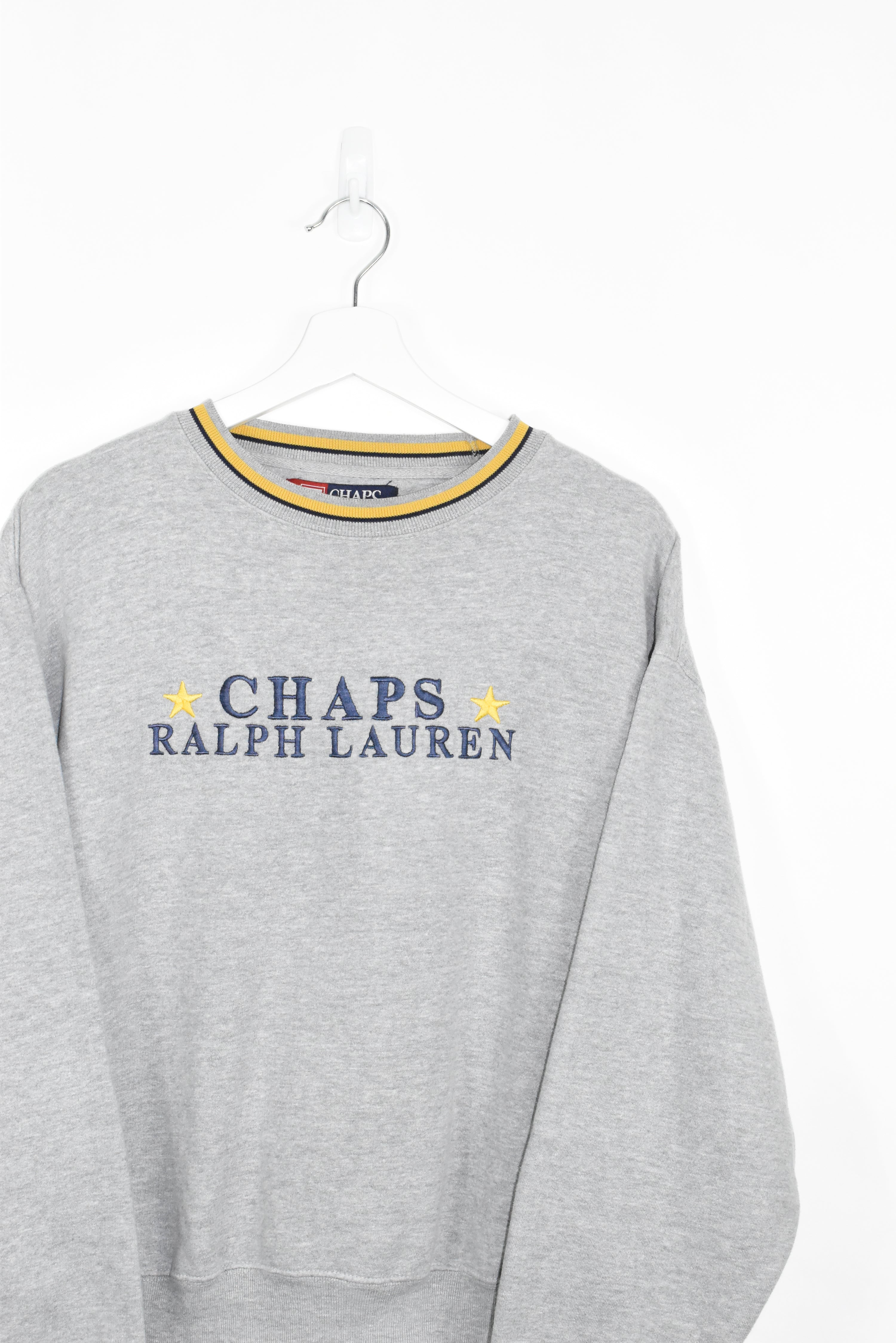 Vintage Chaps Ralph Lauren Rare Embroidery Sweatshirt Medium (Baggy)