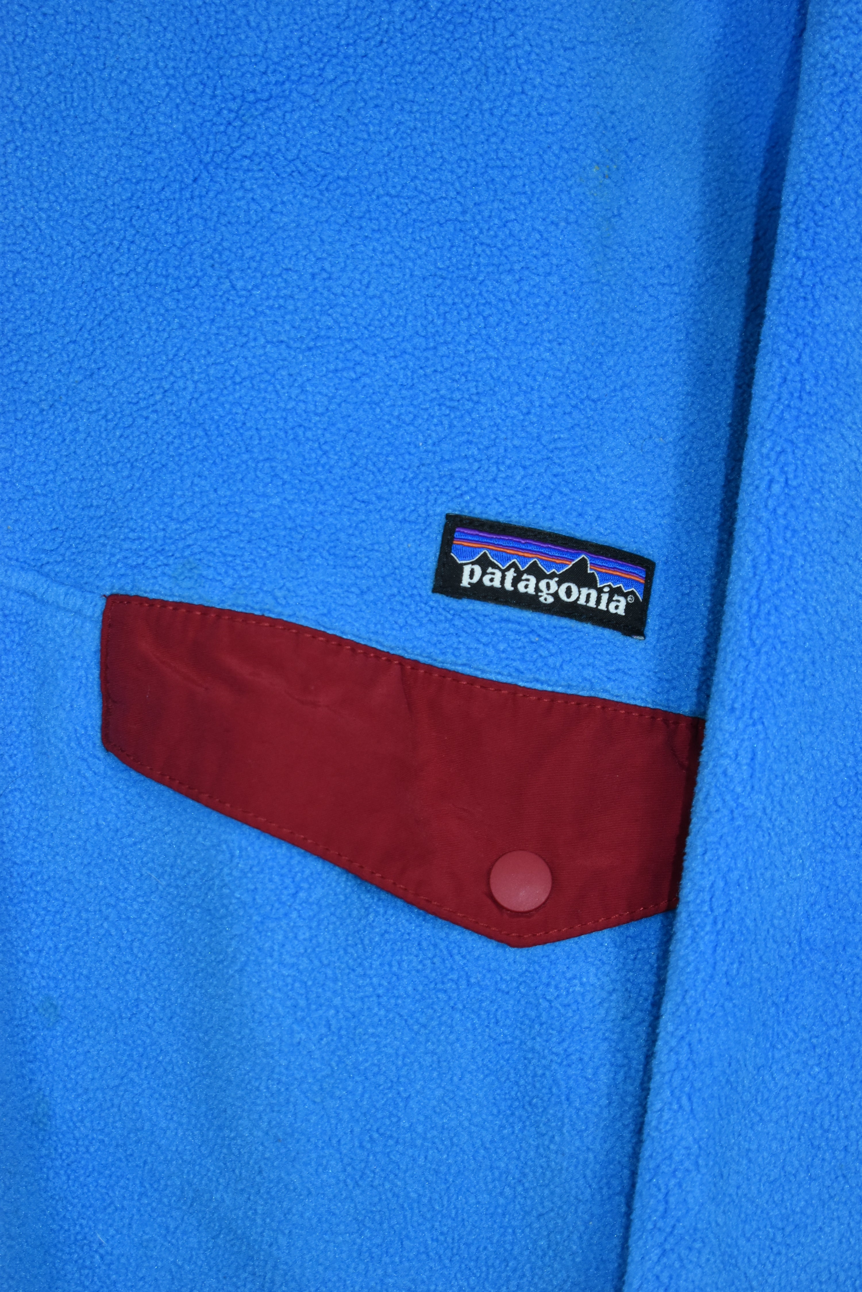 VINTAGE PATAGONIA BABY BLUE T SNAP FLEECE XXL