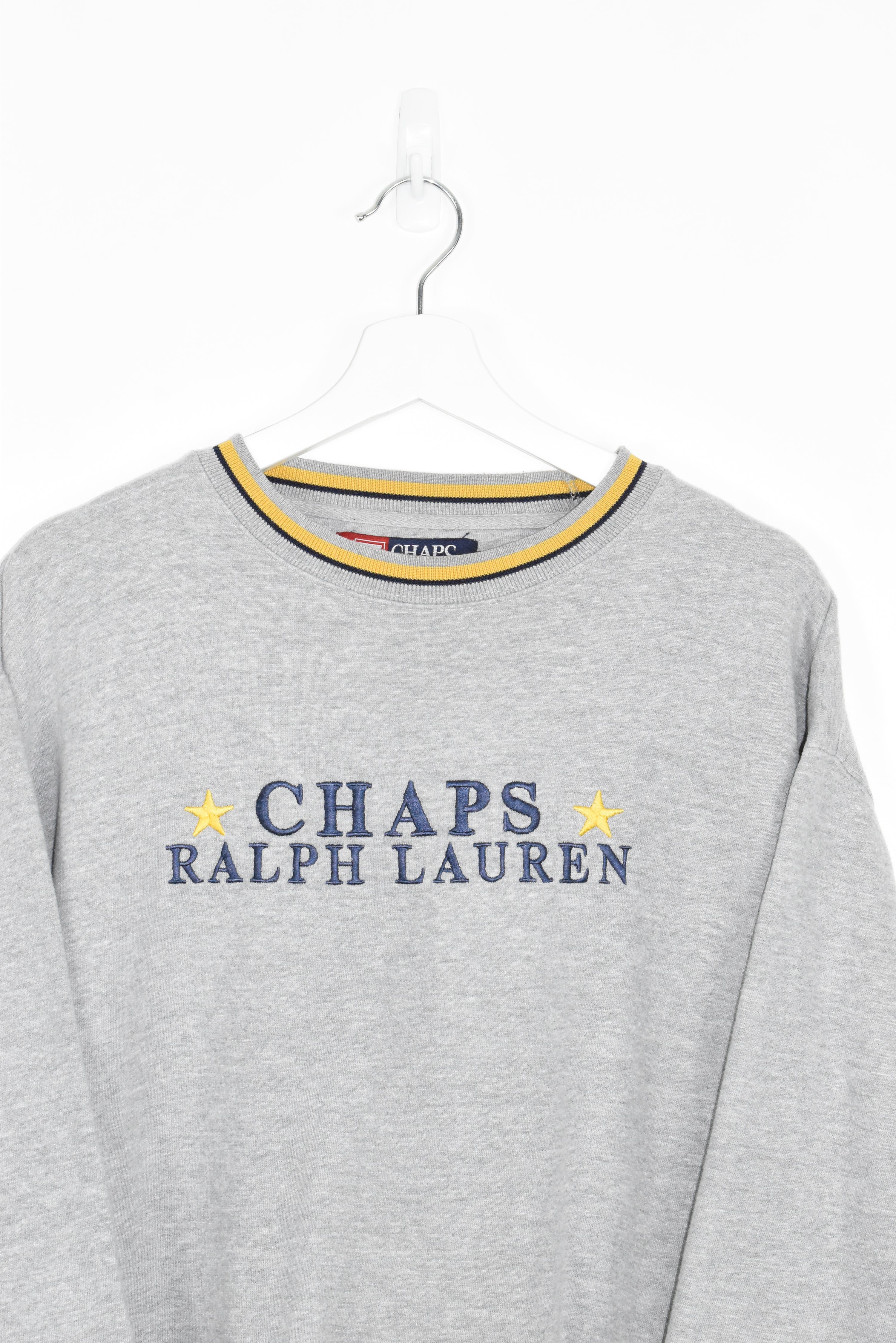Vintage Chaps Ralph Lauren Rare Embroidery Sweatshirt Medium (Baggy)