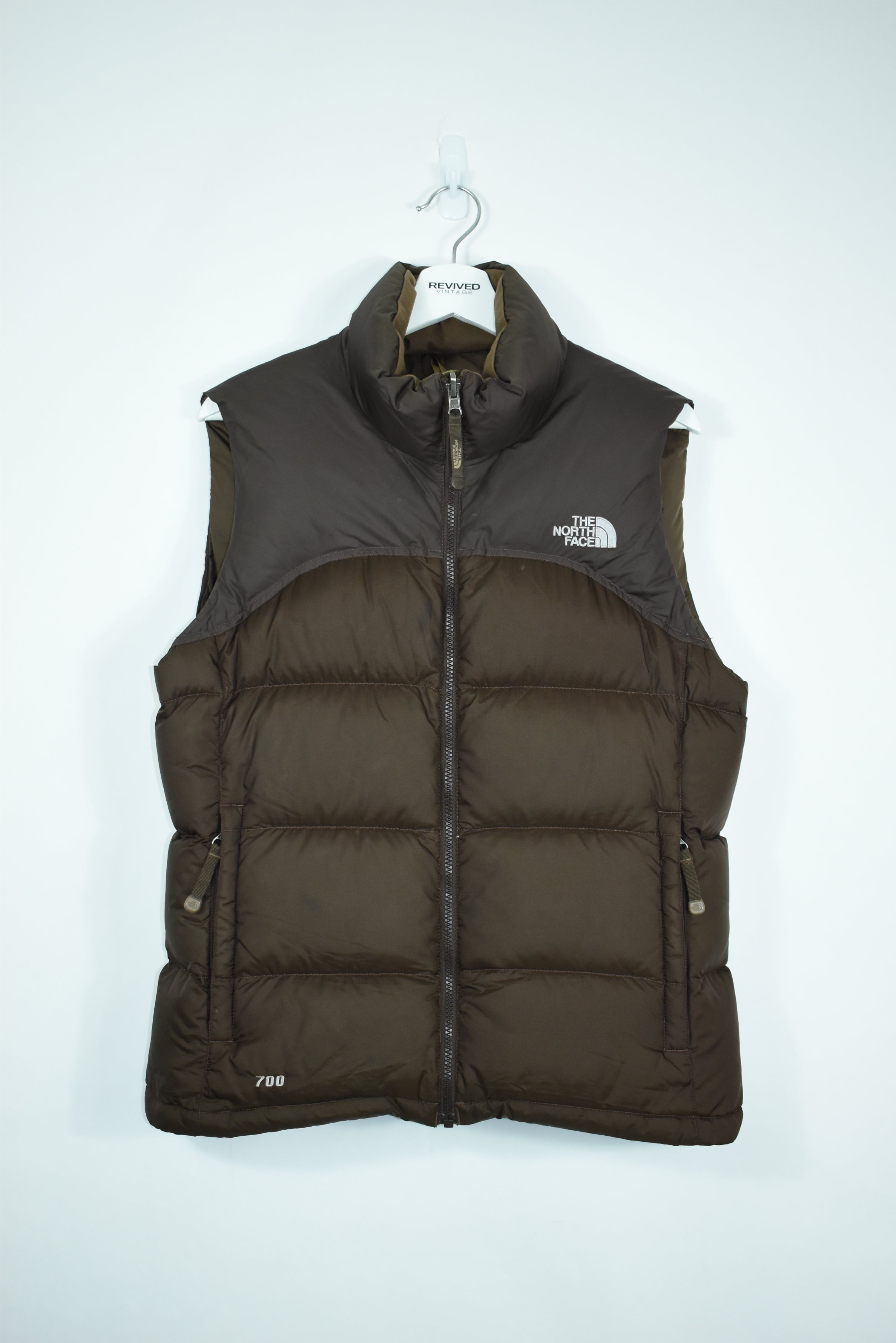 VINTAGE NORTH FACE RARE BROWN NUPTSE 700 VEST XXL (MENS)