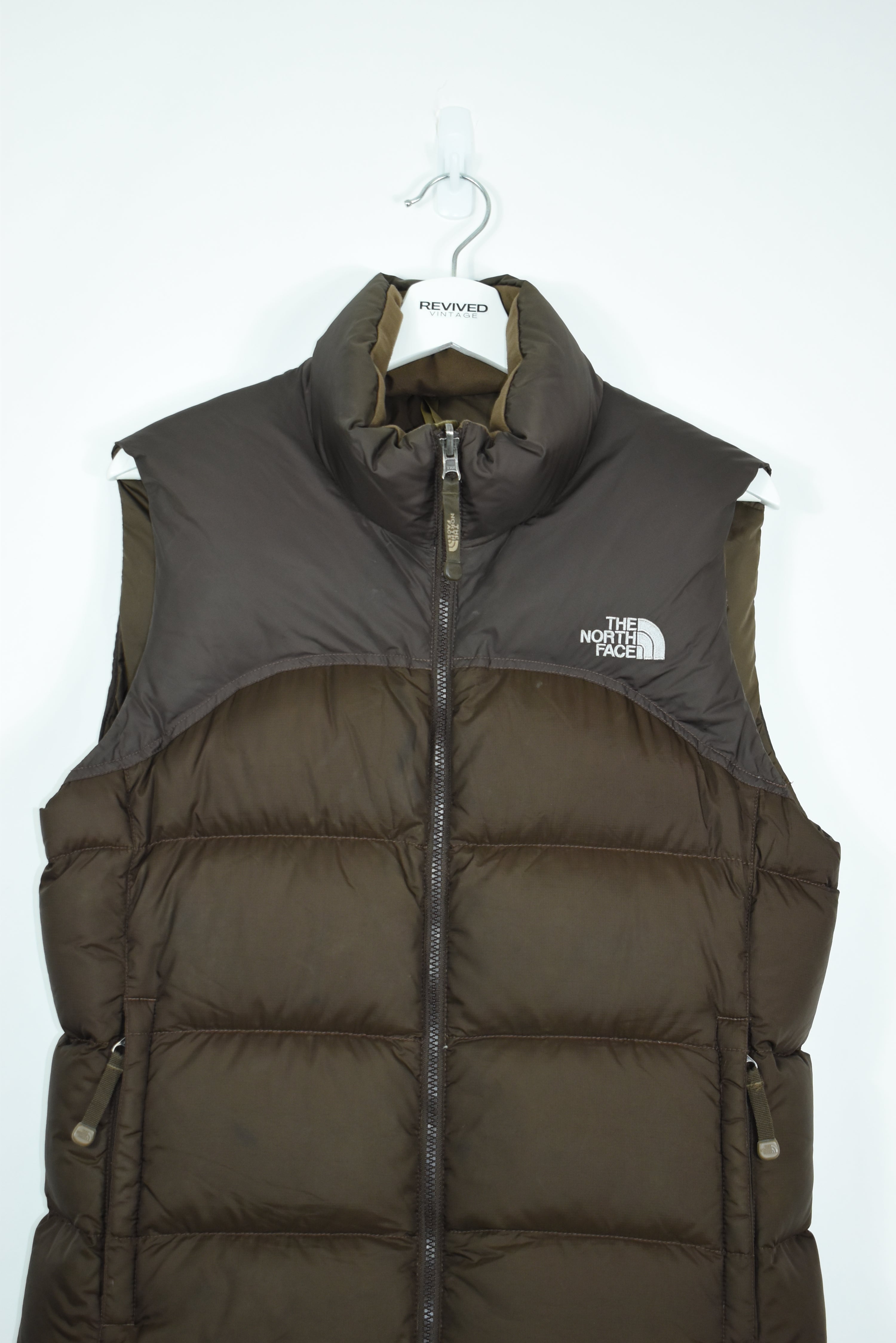 VINTAGE NORTH FACE RARE BROWN NUPTSE 700 VEST XXL (MENS)