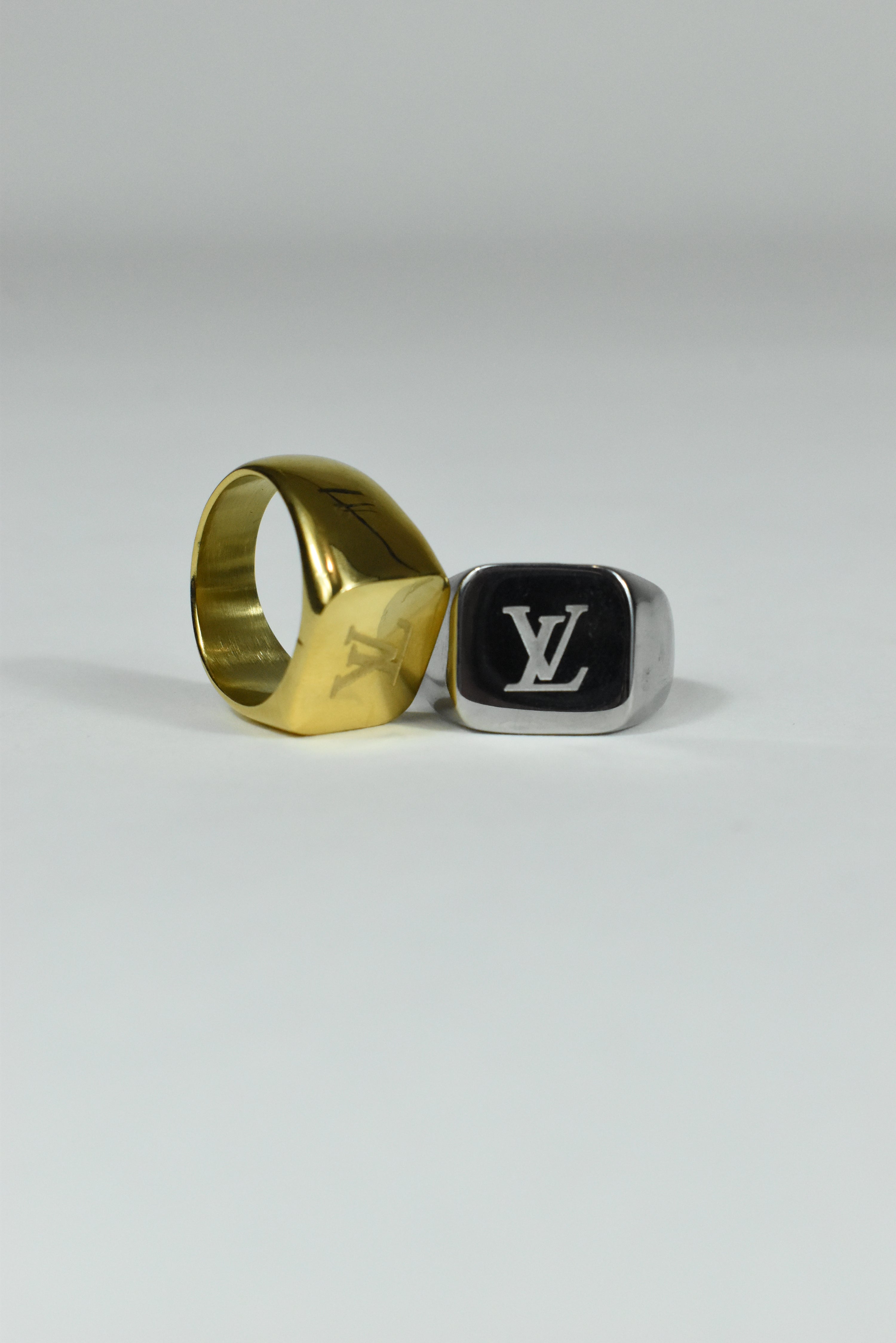New Unisex Louis Vuitton Bootleg Ring Silver