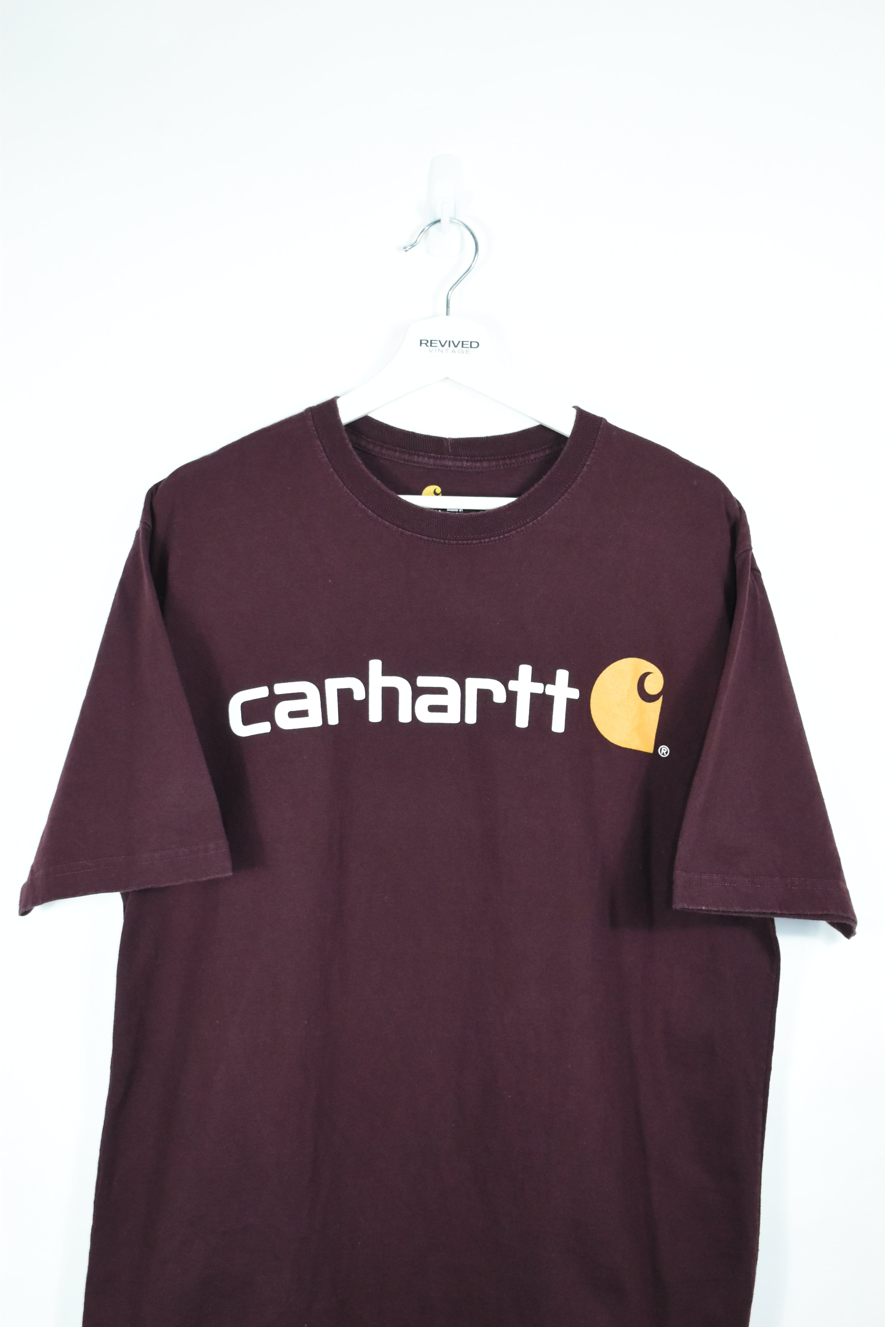 Vintage Carhartt Maroon T Shirt Large