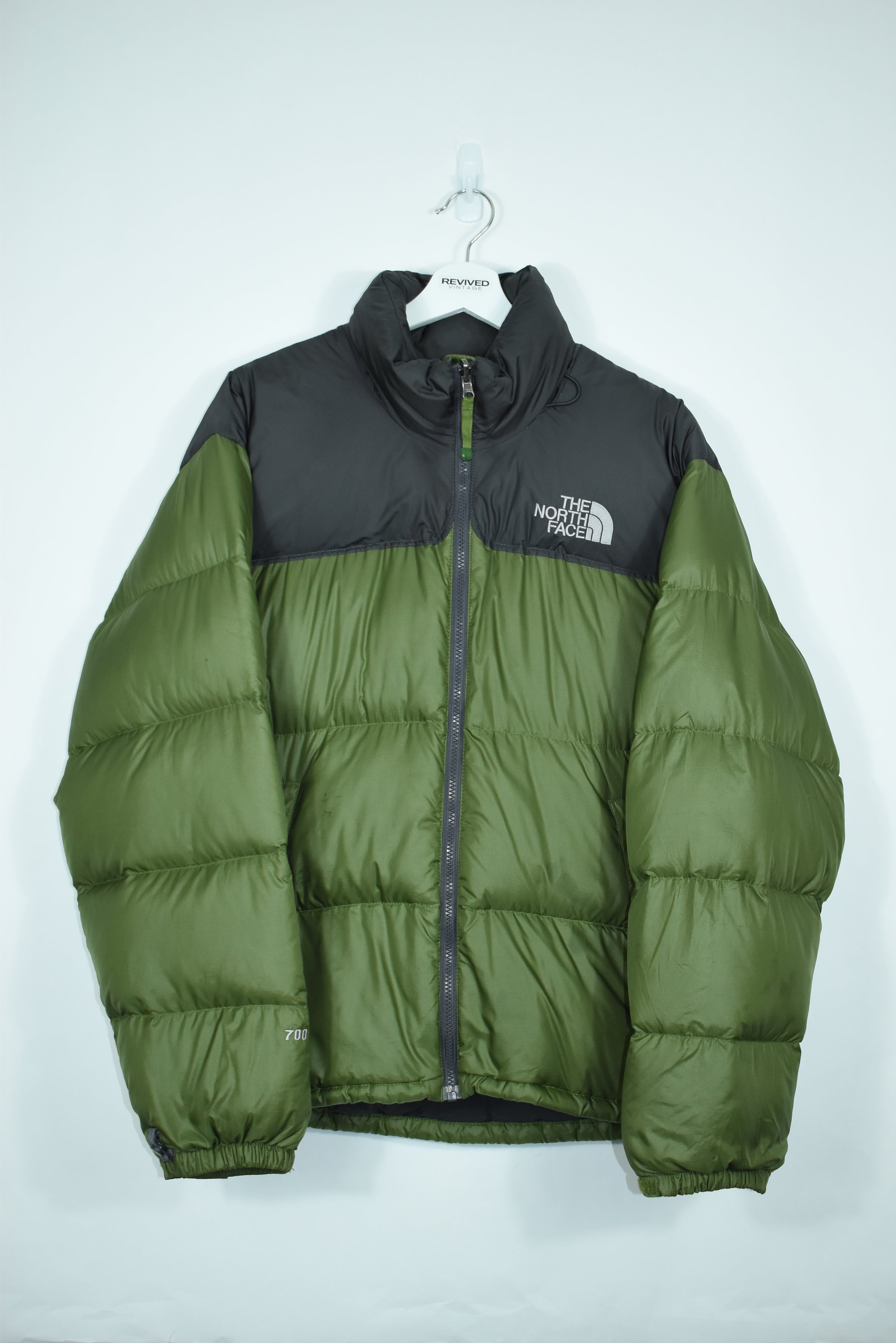 VINTAGE NORTH FACE NUPTSE 700 PUFFER GREEN LARGE