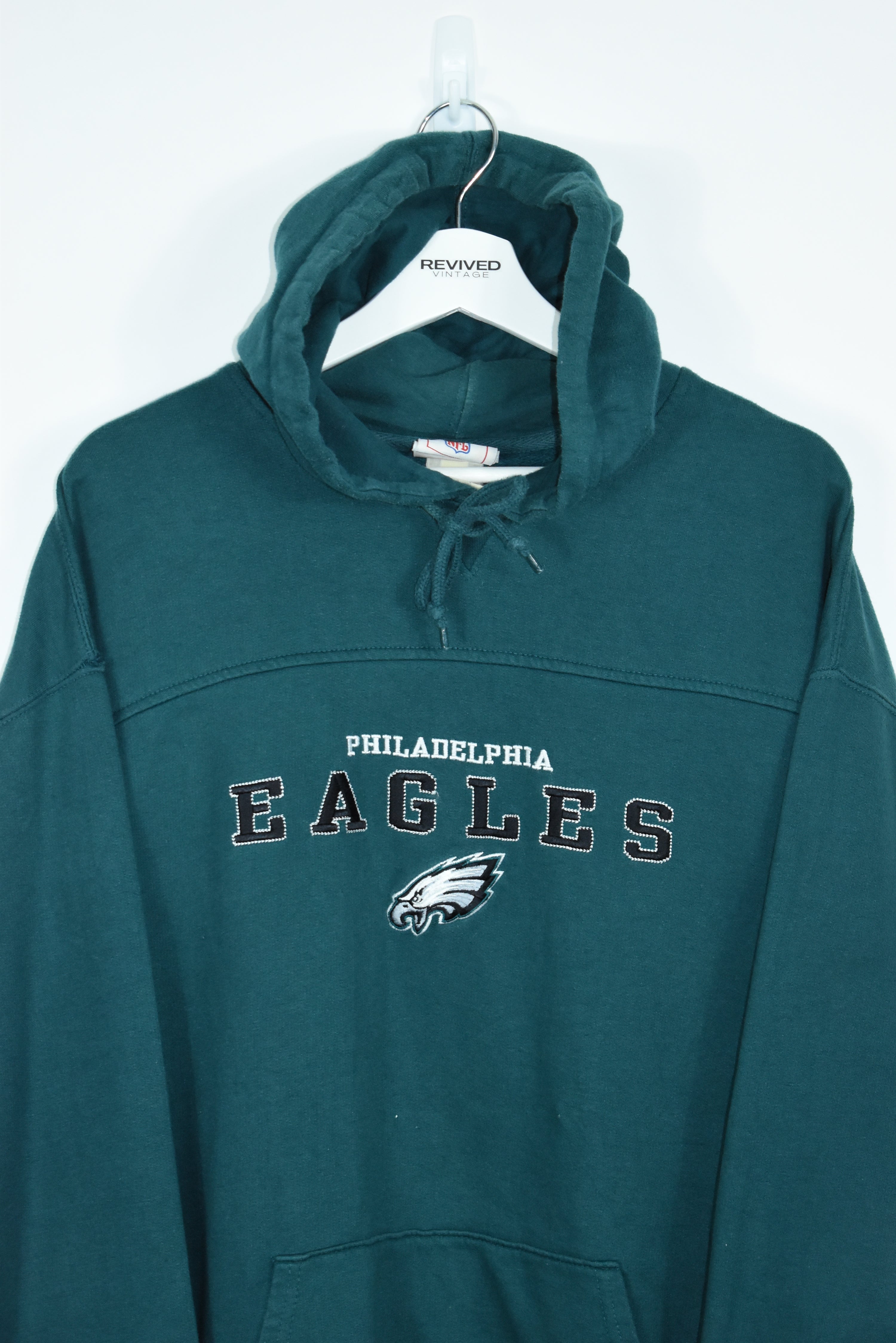 Vintage Philladelphia Eagles Embroidery Hoodie XLARGE